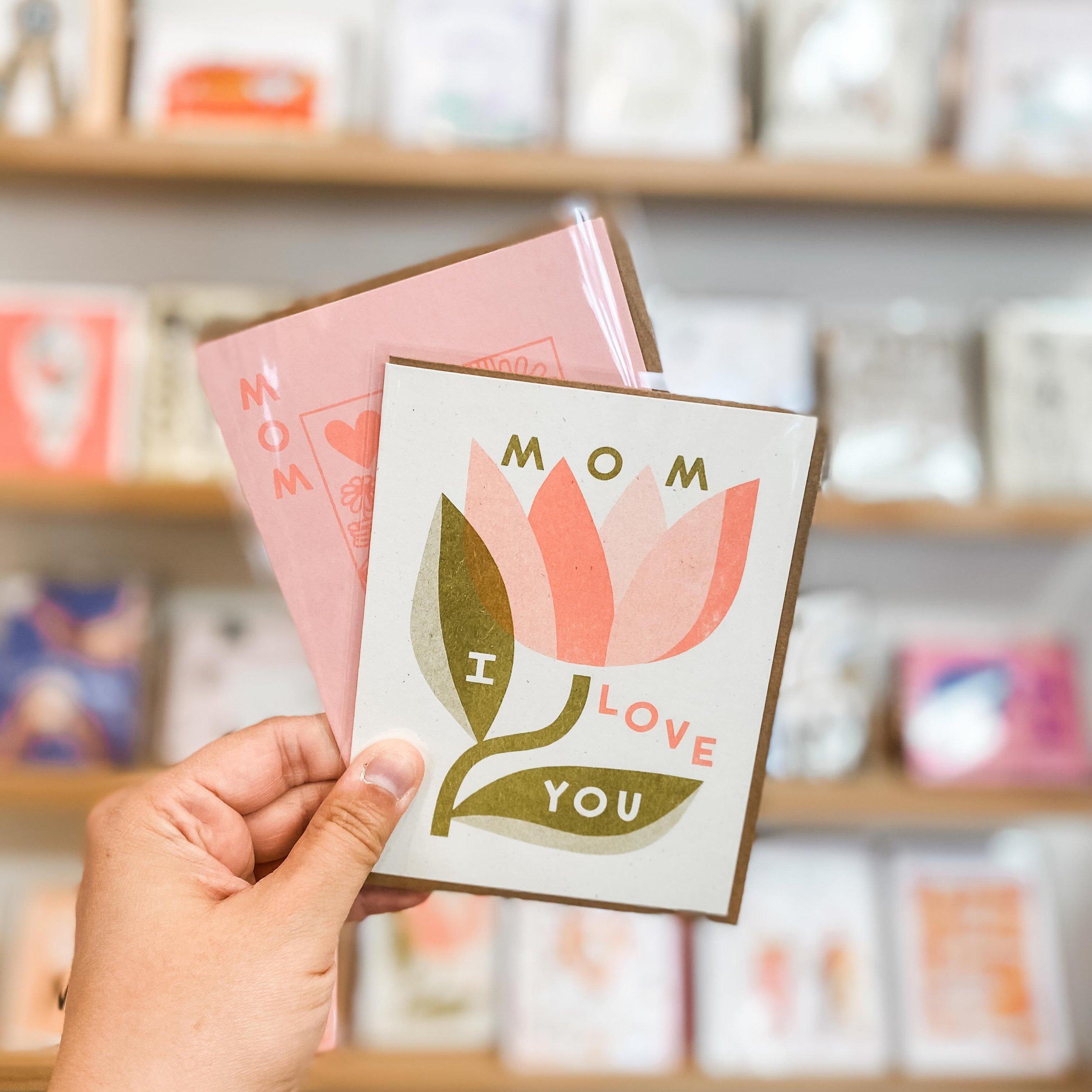 Don&rsquo;t forget about mom 😉 We have a variety of cards for mom (and dad!) in the shop, along with cards for every other occasion! Each one unique and artist designed. 
.
.
.
.
.
.
.
.
.
#LiveLoveMOV #MariettaOhio #MyMarietta #ArtShop #LocalArt #S