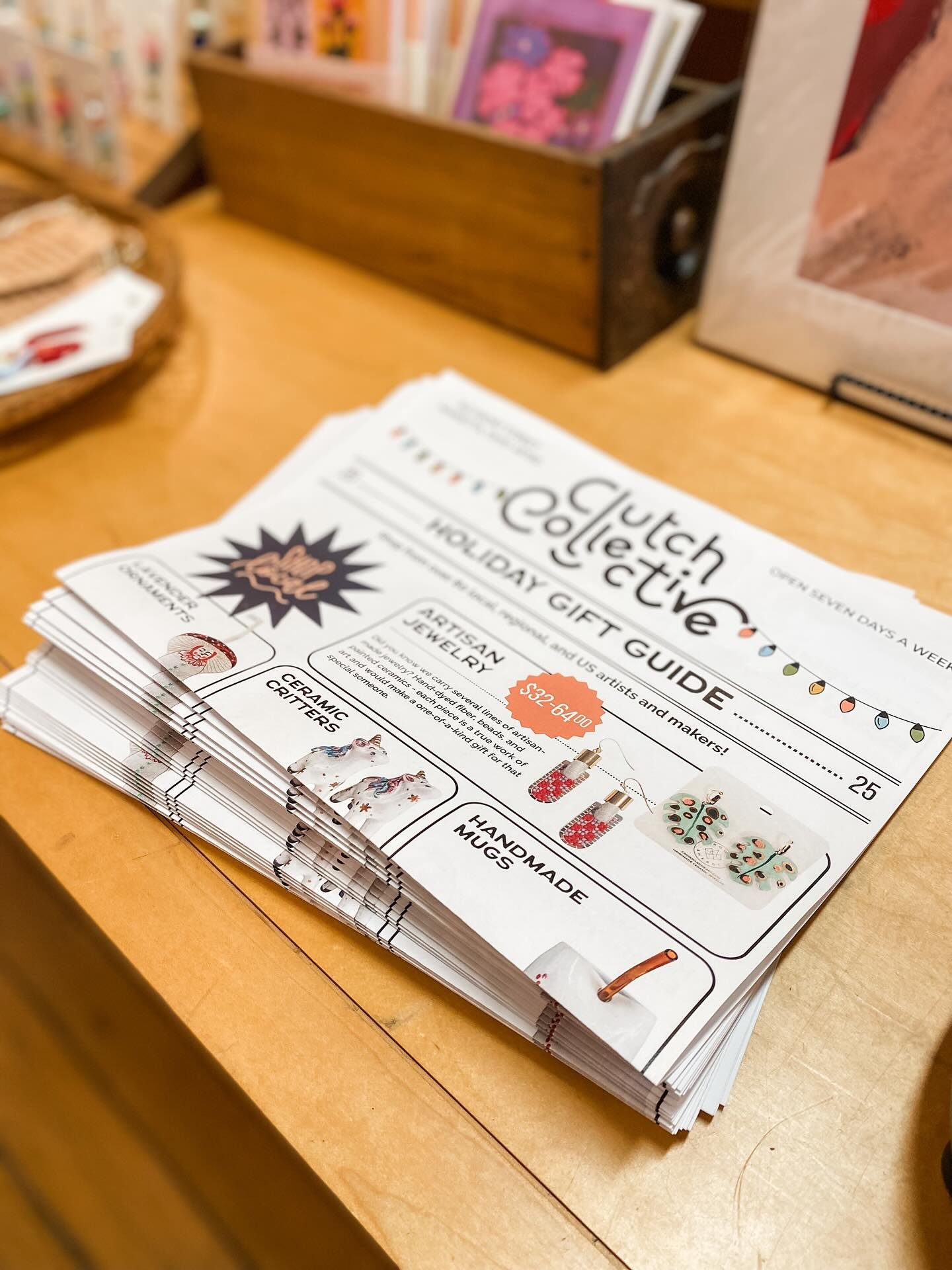 We decided to do something a little different this year for our Holiday Gift Guide! 🙌 

Pick up a copy next time you&rsquo;re in the shop for gift ideas from @clutchcollectivemov and @witnwhimzy. We&rsquo;re here to help you find the perfect, unique