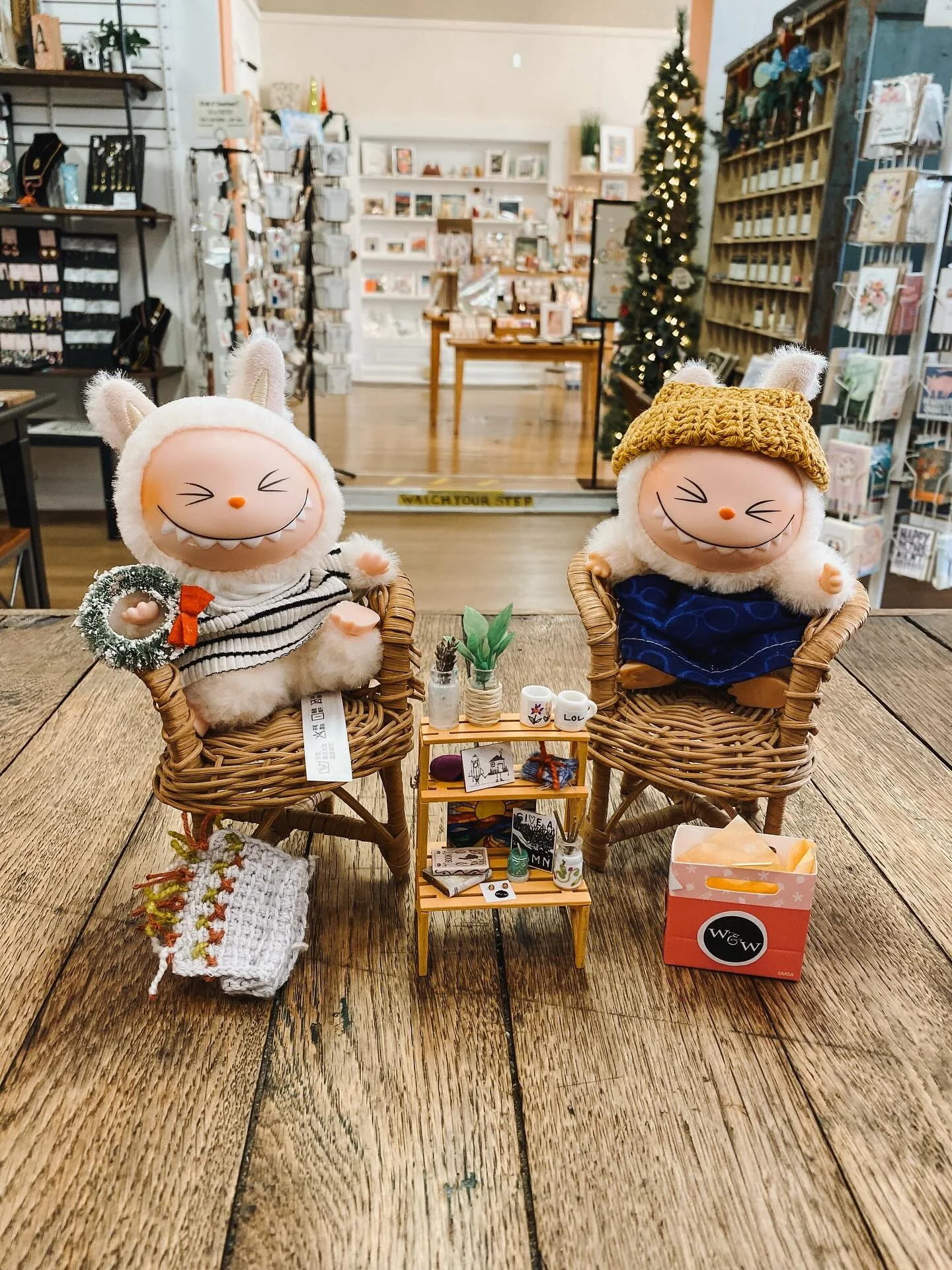 You guys!! 🥹 Look what our friend @havinsewmuchfun made us! The sweetest gift from the sweetest person, complete with miniature artwork from the @clutchcollectivemov and @witnwhimzy! ❤️ We can&rsquo;t get over how cute they are!