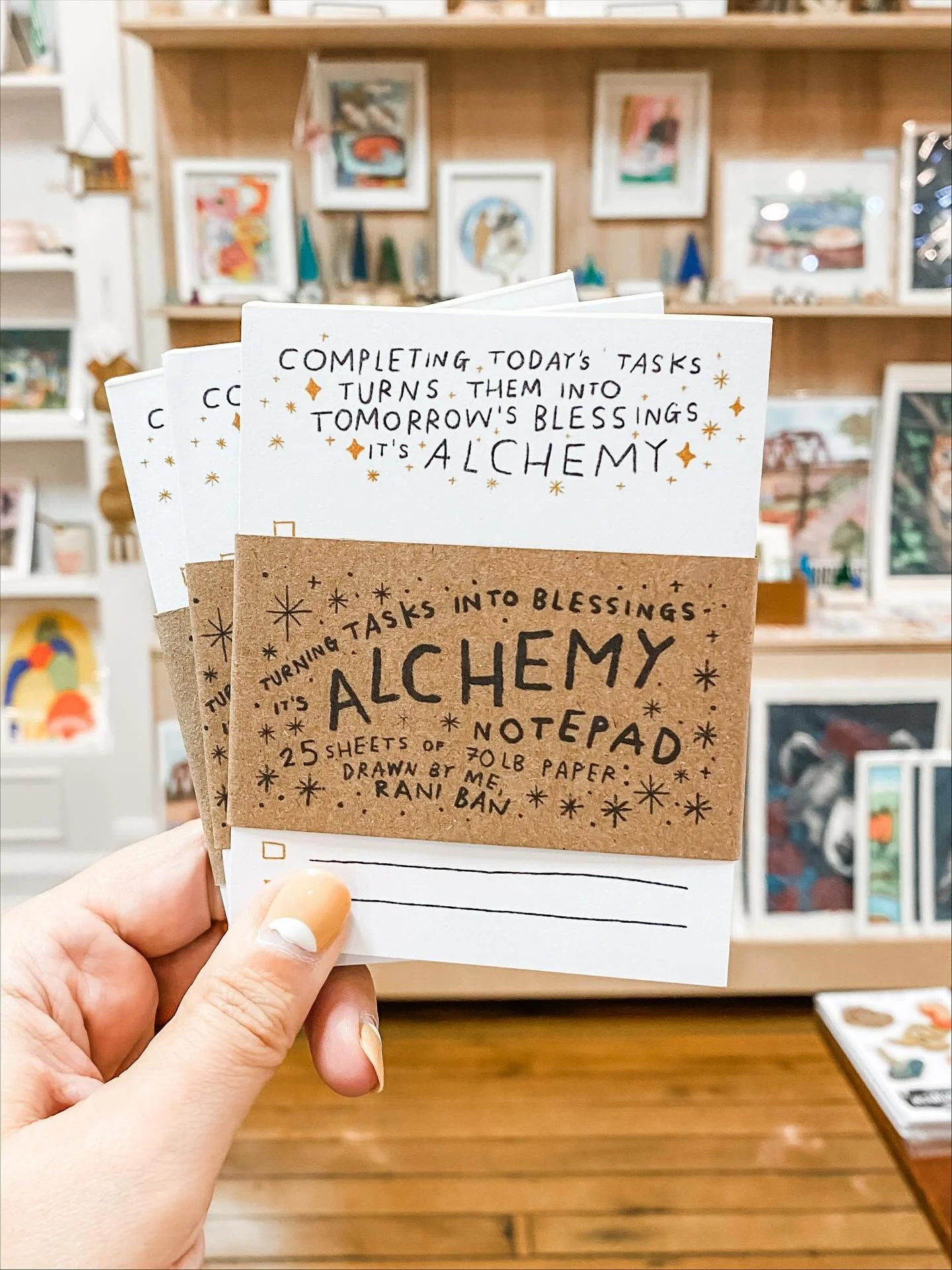 New notepads, stickers and more in from @raniban! 🙌 New items arrive daily - don&rsquo;t let the rain stop you from popping in for some small business shopping 🥰