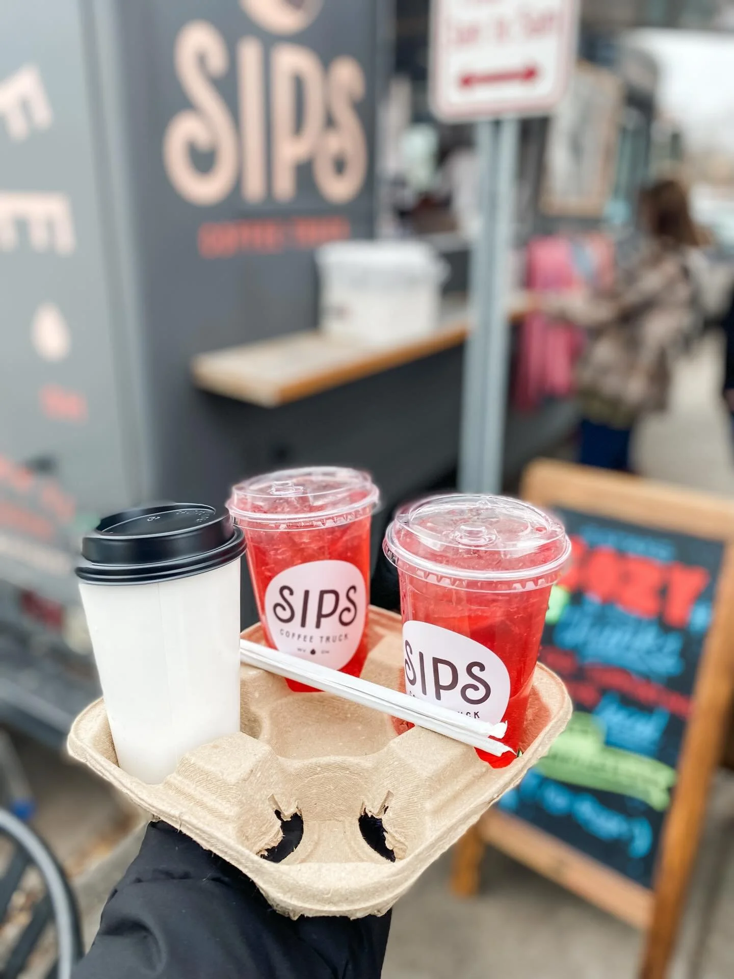 Our Small Business Saturday is fueled by @sipscoffeetruck! 🫶☕️ The Winter Wassel Refresher is sooo good warm - the perfect drink for a cold day! Warm up and get cozy while you support all your favorite small businesses today and every day!