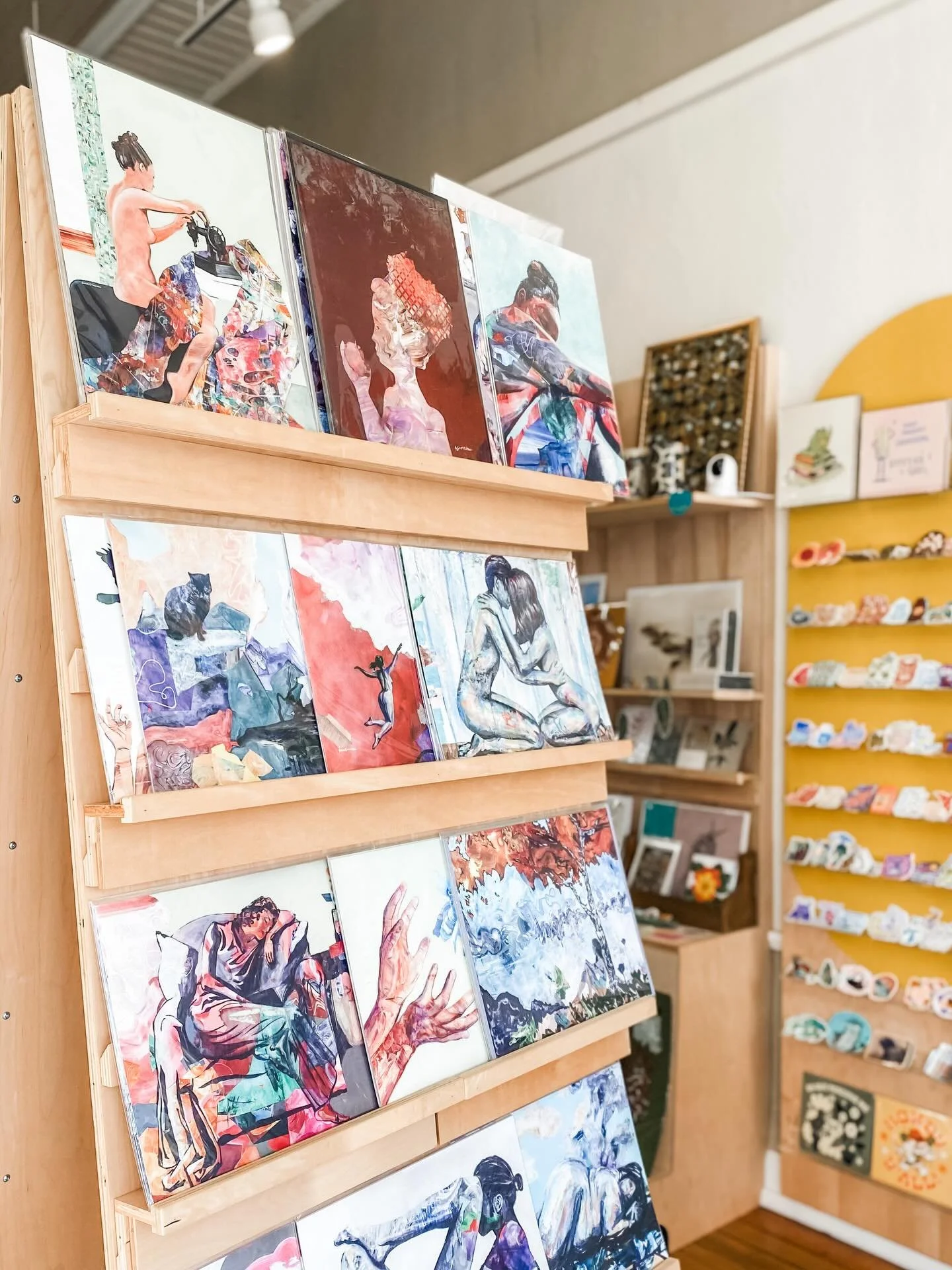 West Virginia artist @sarahgoodyearstudios restocked our display with sooo many new prints! 🙌 And don&rsquo;t forget, her prints are $30 each or two for $40. Perfect for gifting and ready to frame!