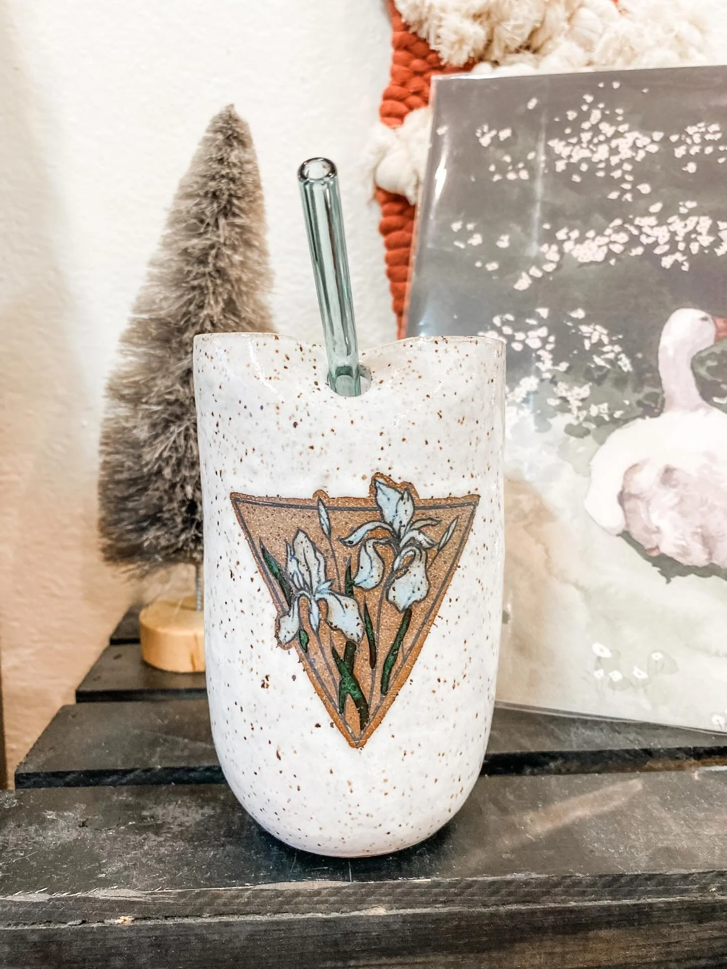 We still have a few of Eva&rsquo;s gorgeous cold cups left in the shop - but don&rsquo;t wait, they go fast! 🙌 Open 10-6 today and 10-7 tomorrow!