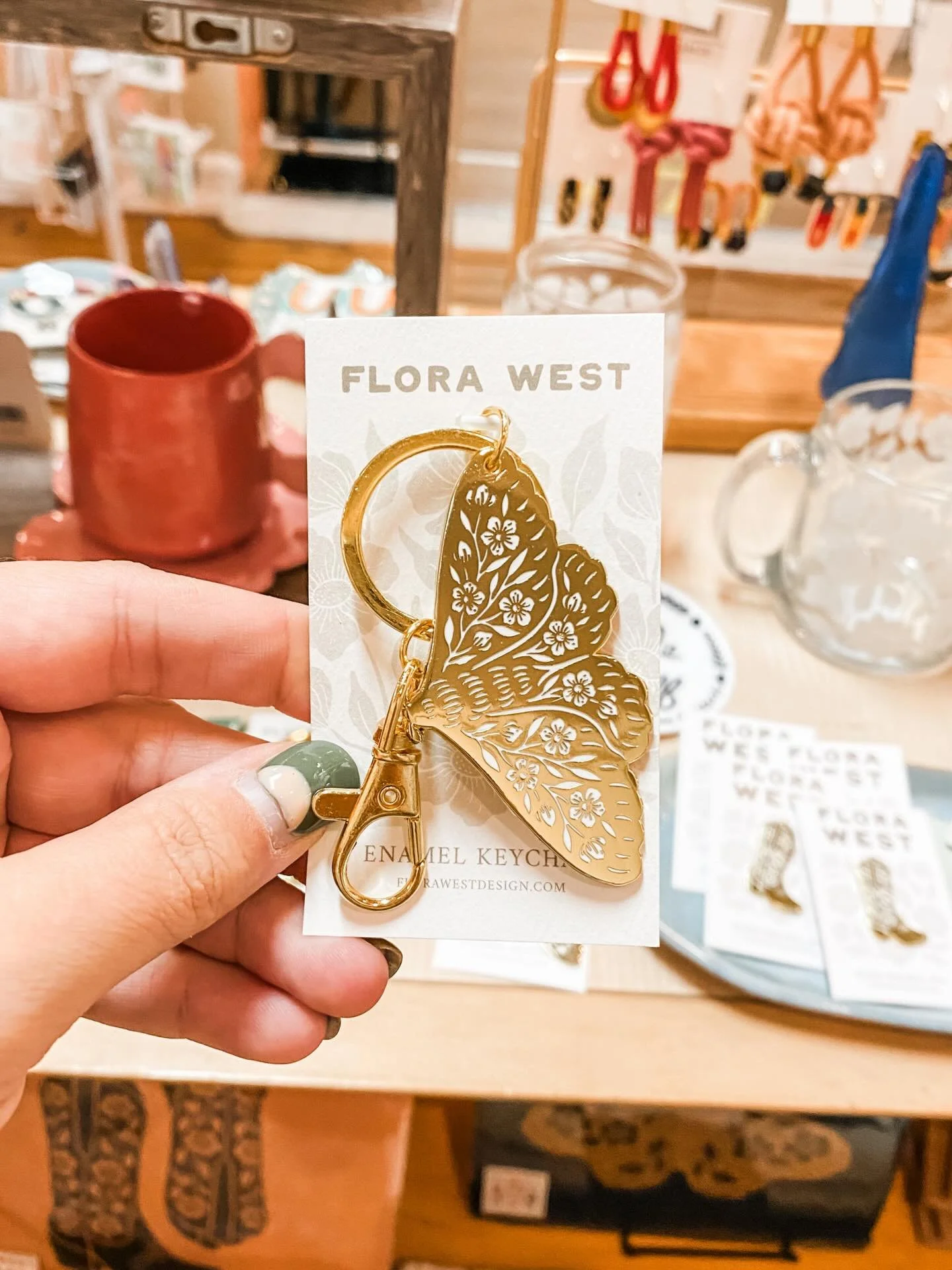 Even though Christmas is almost here, we&rsquo;re still getting new packages daily! Check out these keychains, pins and prints from @florawestdesign - plus, we have more of her gorgeous silk scarves! 

Open 10-6 today and 11-4 tomorrow! 🙌