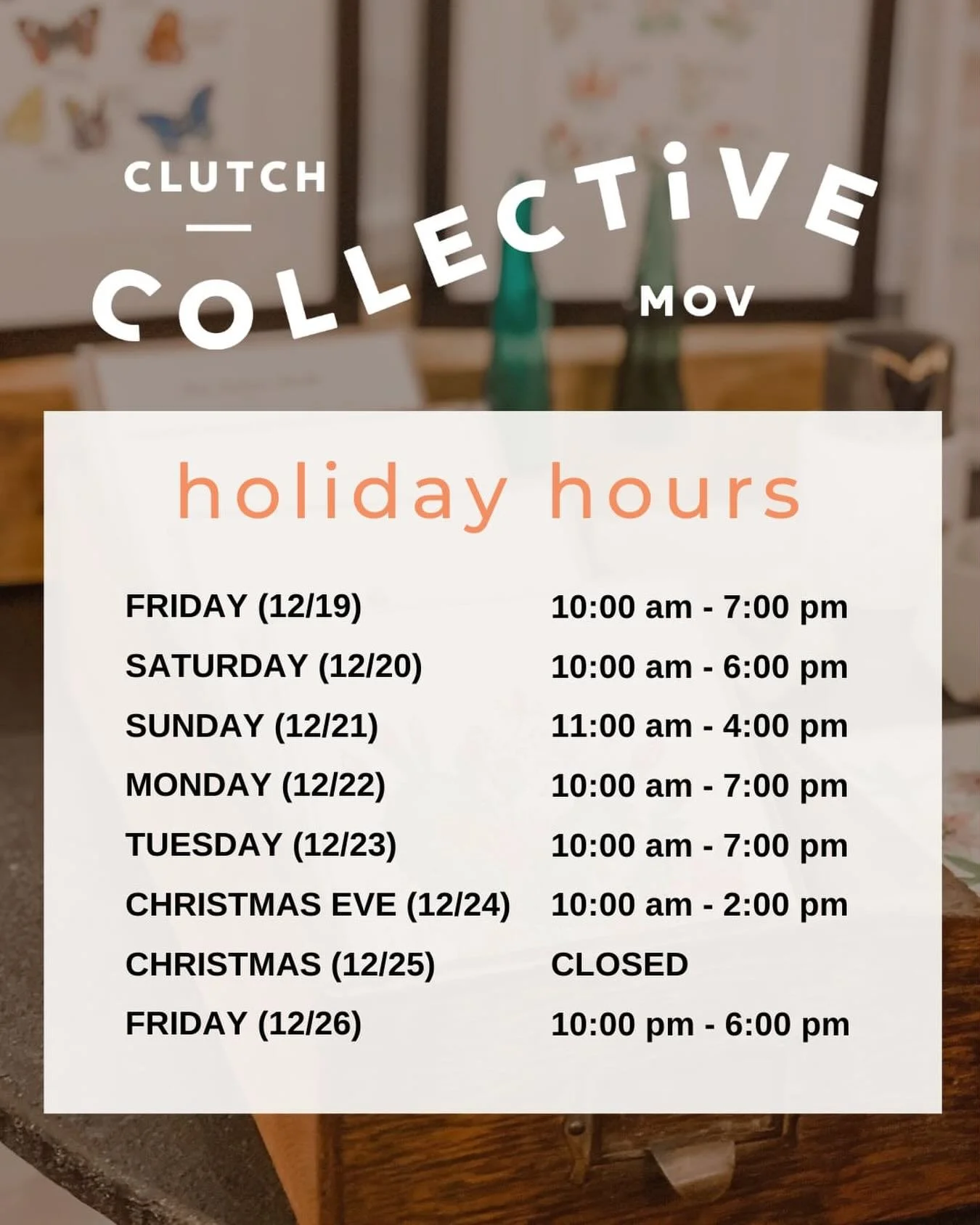 Still shopping? Let us help! 🙌 We&rsquo;re open with extended and special hours through Christmas Eve!