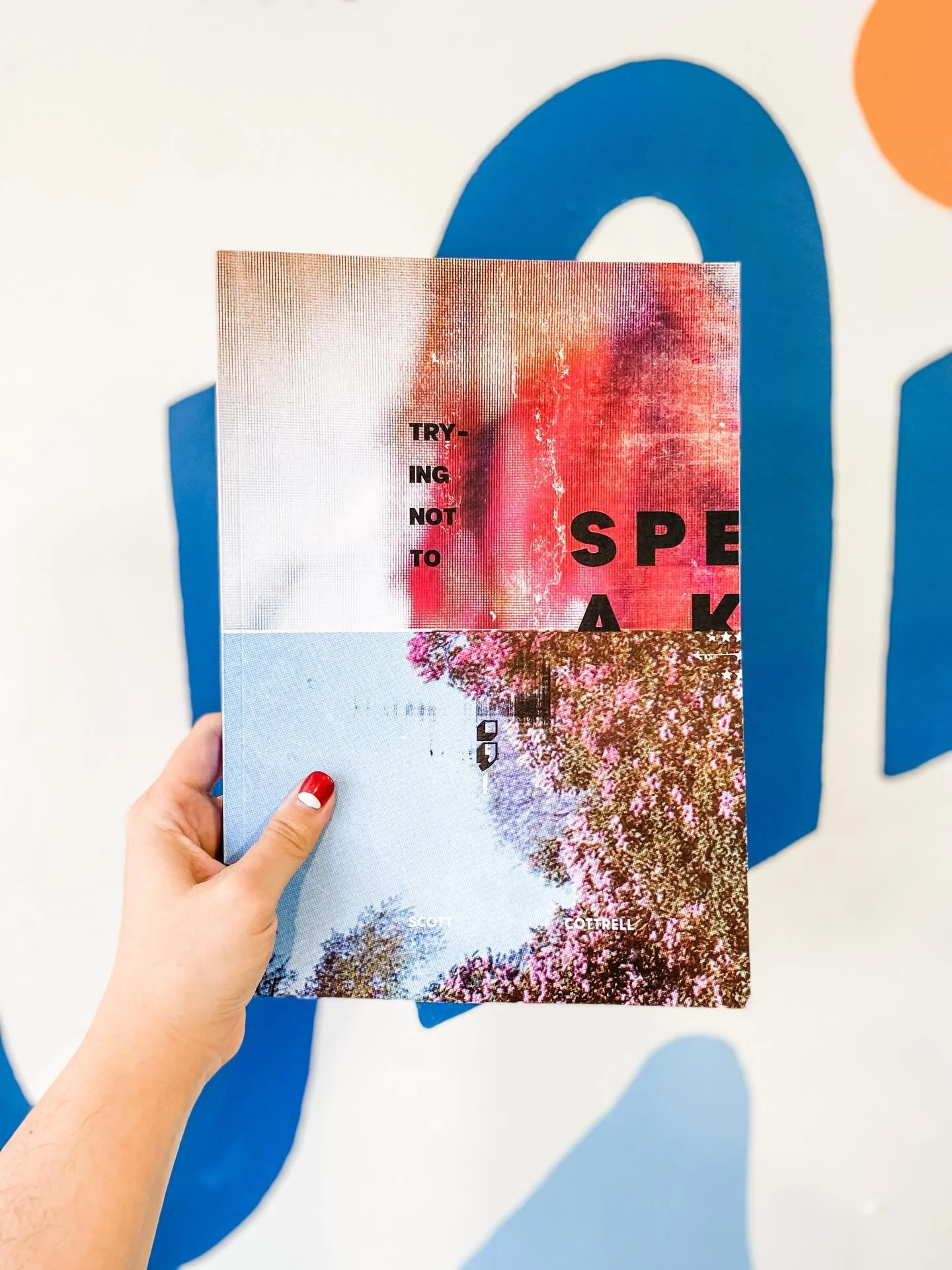 🙌 We are pleased to feature a new art book from local artist @swi_rl_design in the shop: Trying Not to Speak! 

Scott Cottrell is an artist and designer living and working in Parkersburg, WV. He has worked primarily in magazine and music design, and