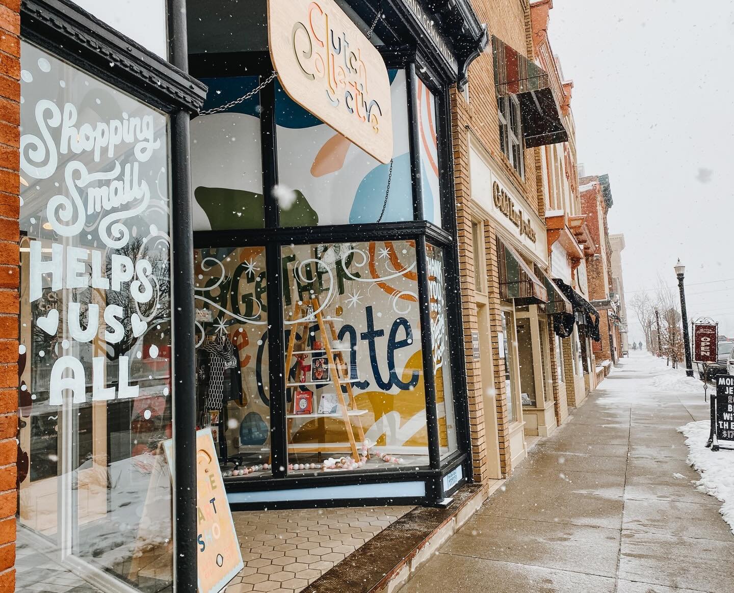 It&rsquo;s First Friday and we&rsquo;re open! 😊 We have rescheduled our pop-up with @corrissaflesher for March 6th, but @clutchcollectivemov and @witnwhimzy will be open tonight and we&rsquo;d love to see you! Pop in and warm up, we have all kinds o