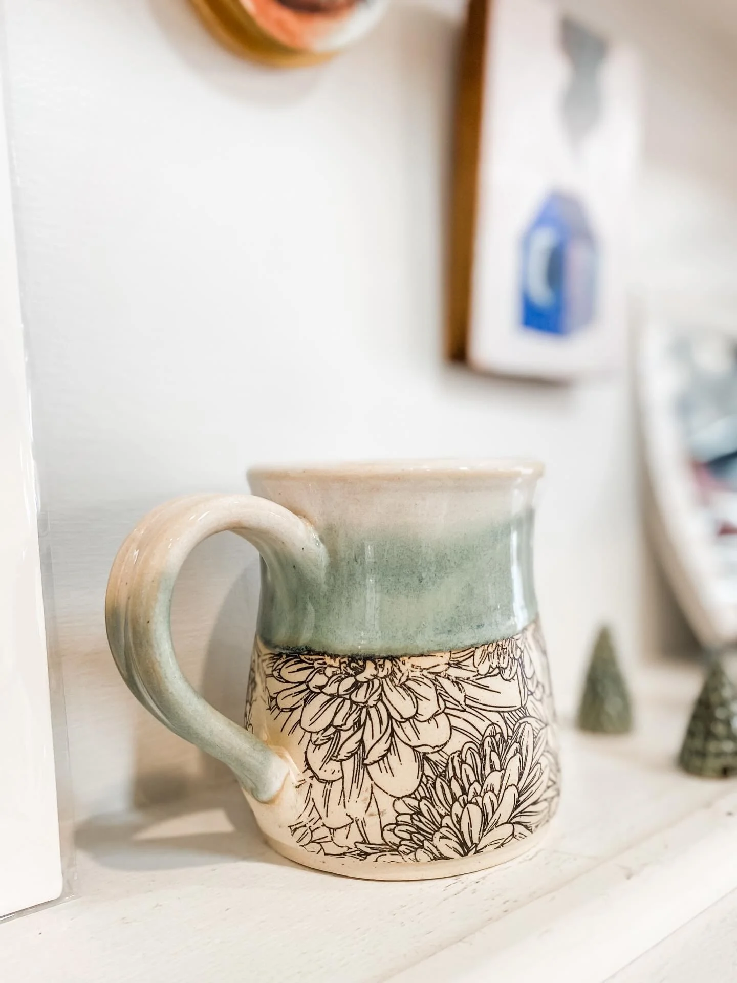 We are delighted to add a couple of new pieces to the shop from Sabrina at @riseanddesign_artstudio! Based in Watsontown, PA, Sabrina loves to create pieces that will make you smile. Every piece that leaves her studio carries a part of her joyful spi