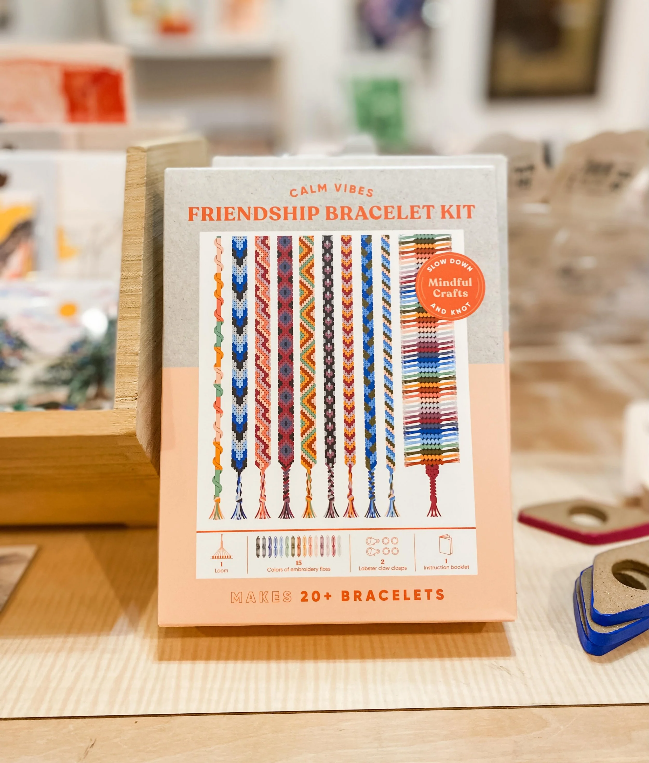Happy Friday! 🙌 Tonight is First Friday, which means we are open extra late - until 9:00 pm! Stop in to see what&rsquo;s new, like these friendship bracelet making kits!