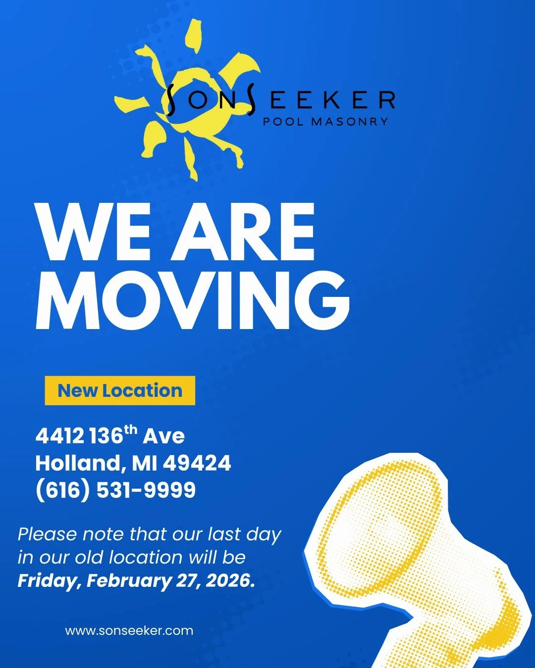 We are moving to a new location! 
We look forward to servicing you from our new location this year!