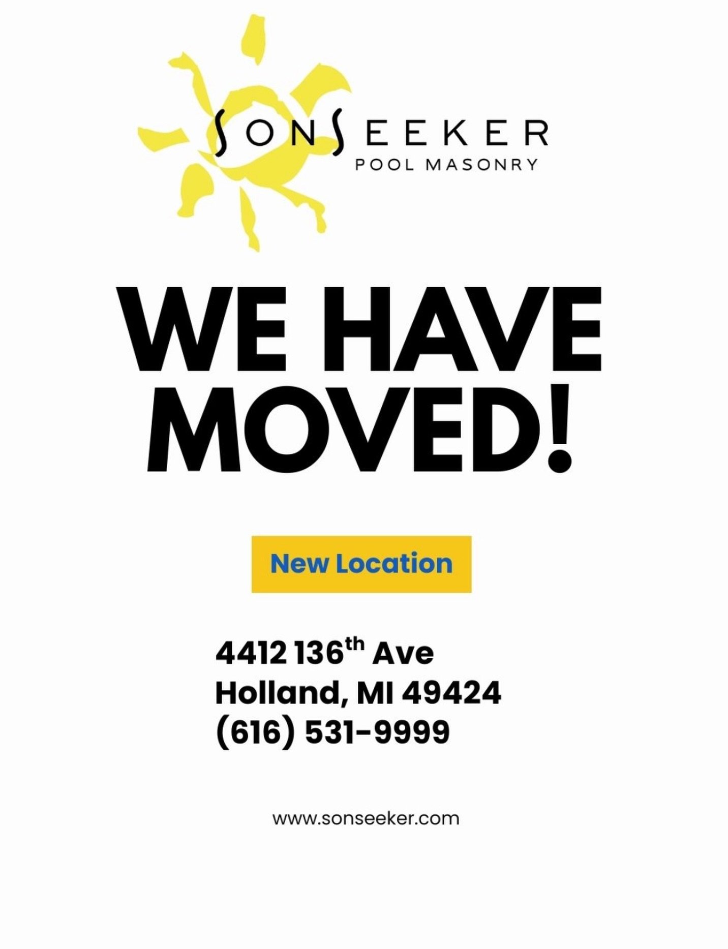 We have officially moved into our new location! 

Our team did such a great job moving us and we are weeks ahead of schedule 🎉

We are all so excited for our new space and looking forward to a great season ahead! 

#sonseekerpoolmasonry #poolplaster