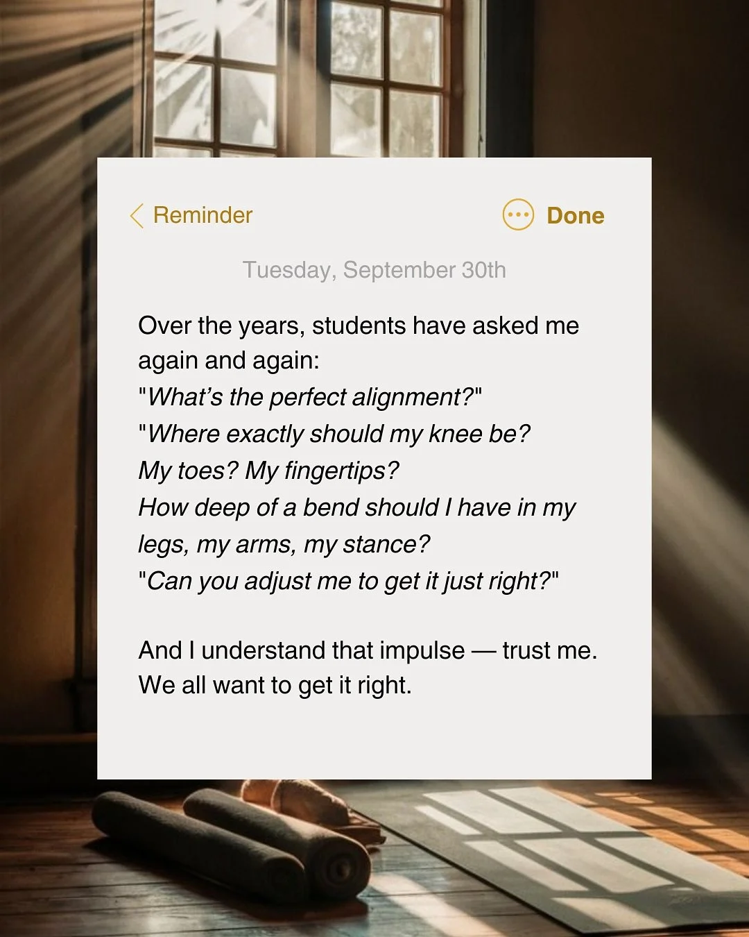 Recently my students have asked me to share my work again. This week&rsquo;s dharma talk is inspired by real conversations and interactions, loving students and little reminders, lessons, learnings, and understandings at this moment in time. 

If it 