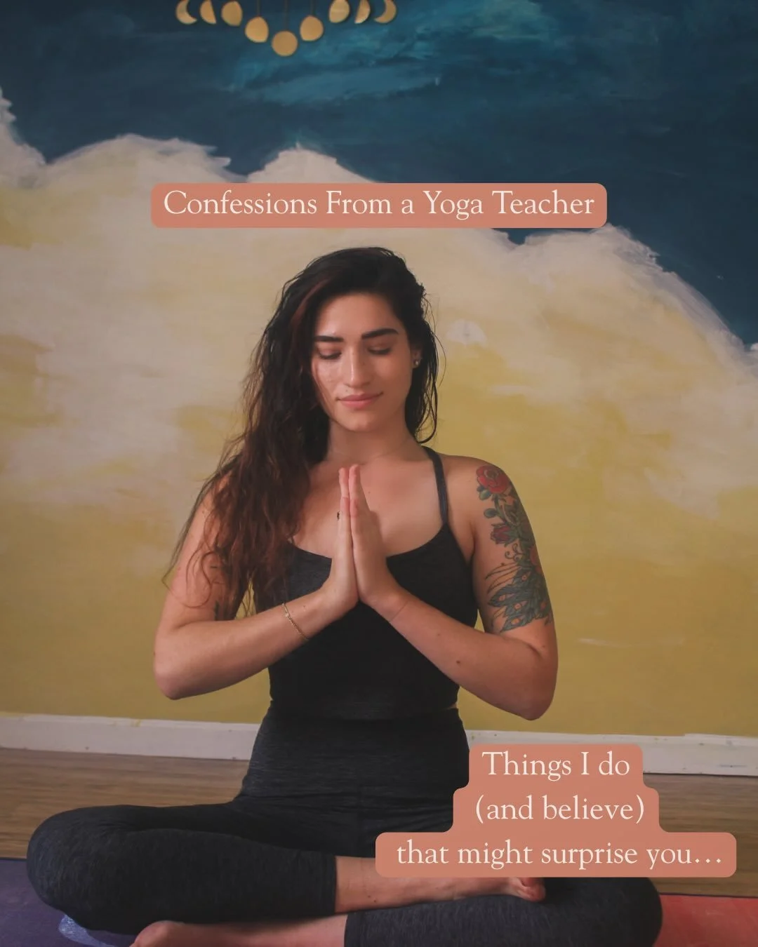 Confessions from a yoga teacher.
I&rsquo;m friends with my students. I skip chaturangas. I wobble. I rest whenever I need to.
And no&hellip; I&rsquo;m not impressed by your headstand during savasana.
The most advanced thing you can do in yoga is ofte
