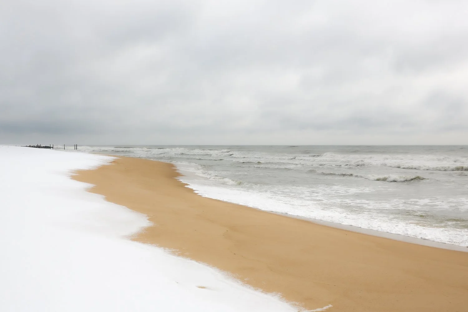 Sea. Sand. Snow. Sky.