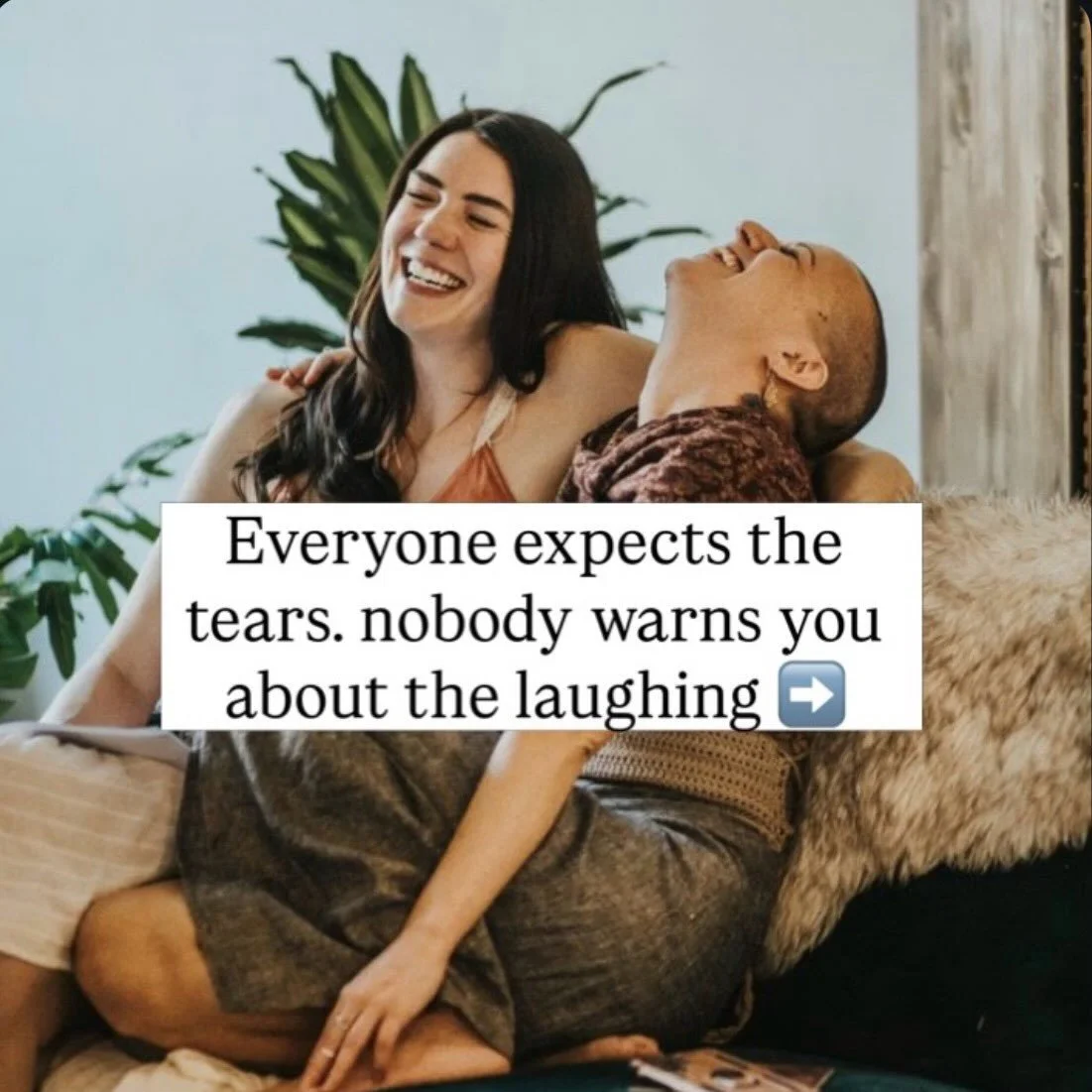 Everyone expects the tears.
Nobody warns you about the laughing 😘

You come in polite. A little guarded. Half your mind still at work. 

And somewhere on Saturday afternoon your body lets go of something it has been holding for years. Maybe there ar
