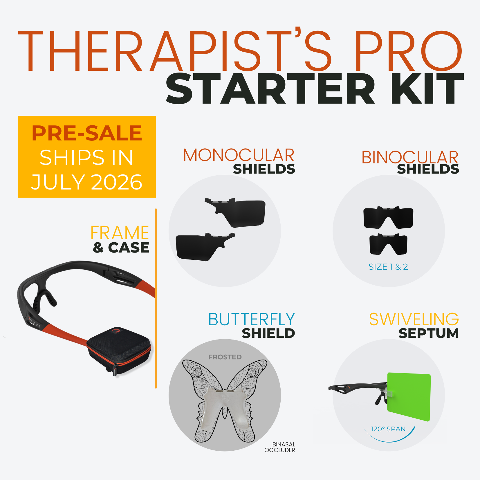 PRE-SALE! (Ships in July 2026):    THERAPIST'S PRO STARTER KIT (Frame included) - item 88031