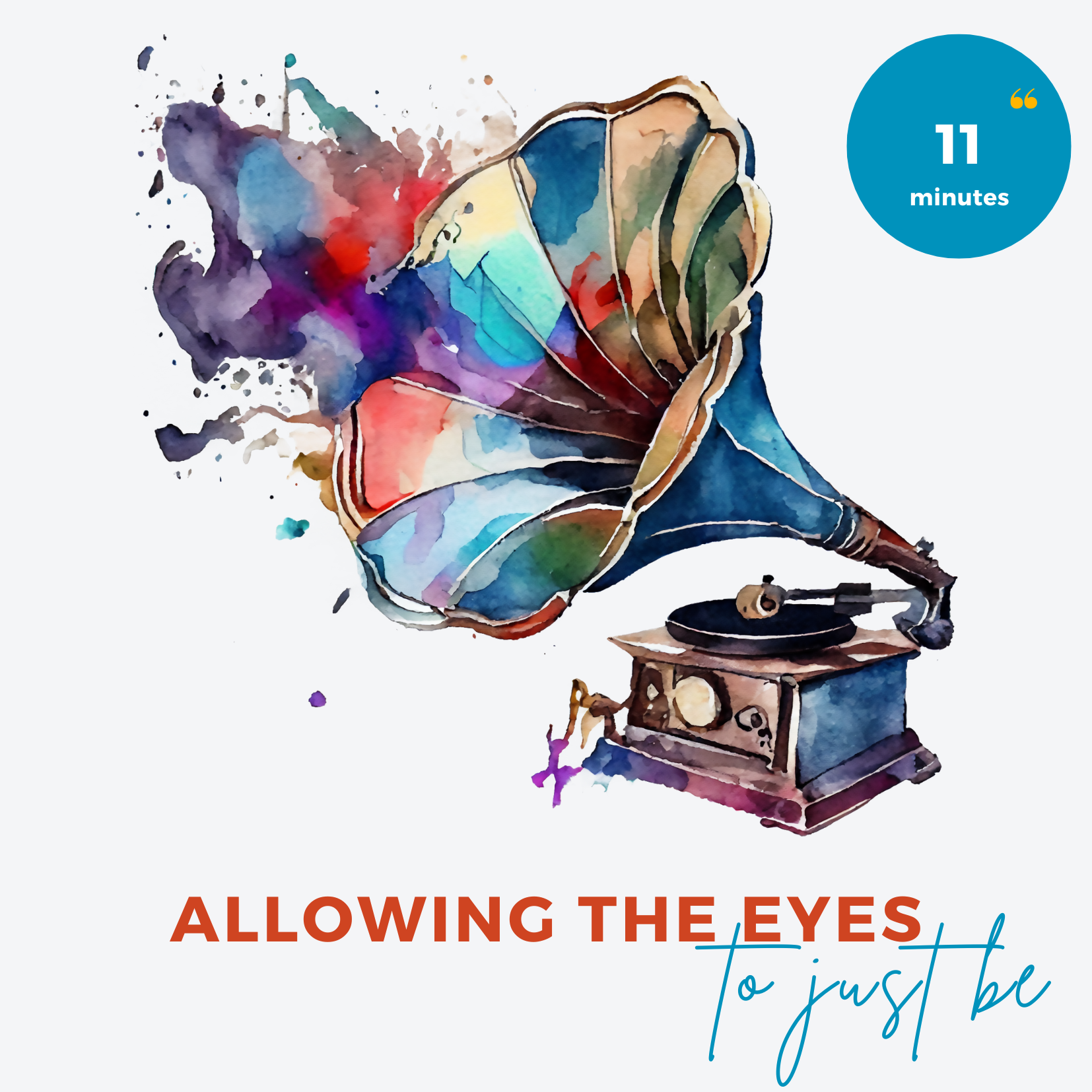 Palming meditation for allowing the eyes to just sit back and rest, followed by a short quiet moment of awareness of the position of the eyes and their movement in converging and diverging.