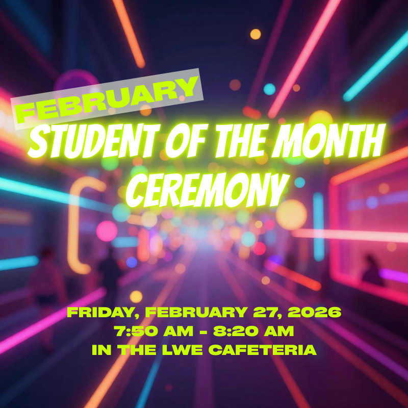 Student of the Month Ceremony