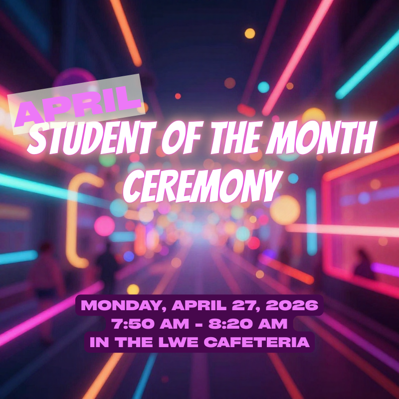 Student of the Month Ceremony