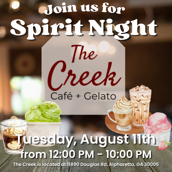 Spirit Night: The Creek Cafe + Gelato