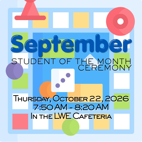 September Student of the Month Ceremony