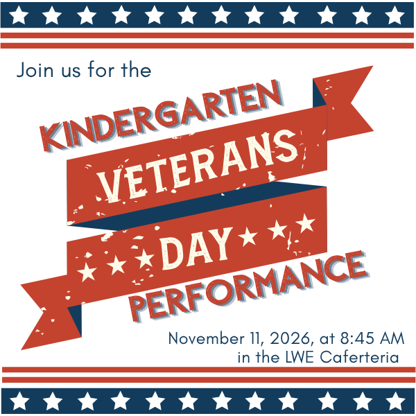 Kindergarten Veteran's Day Performance