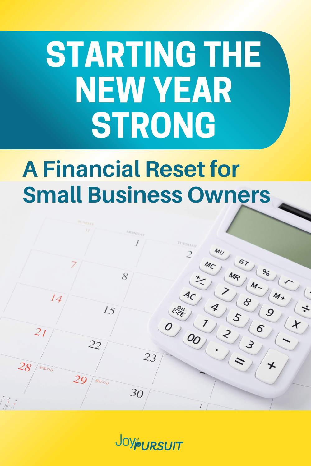 Starting the New Year Strong: A Financial Reset for Small Business Owners
