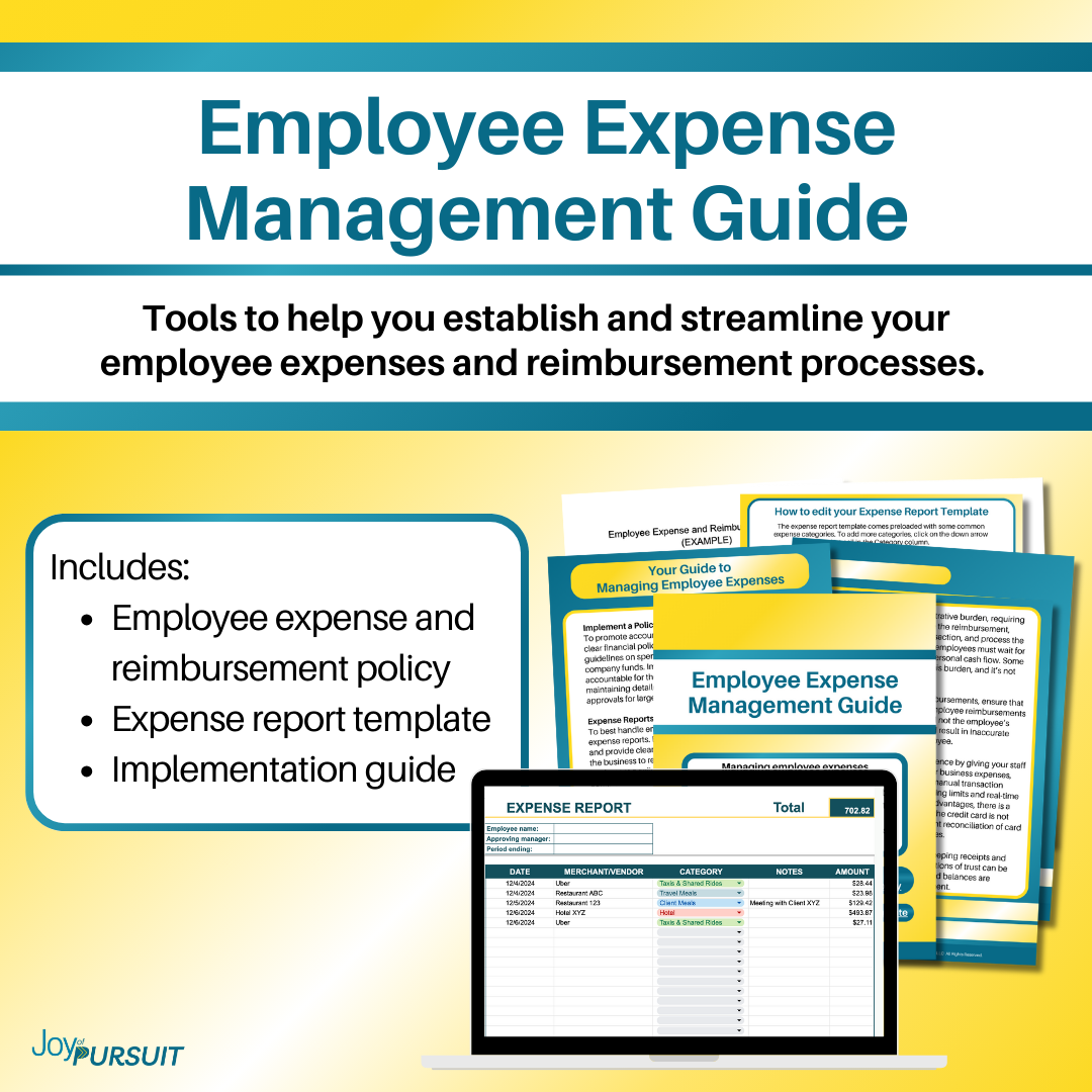 Employee Expense Management Guide — Joy of Pursuit