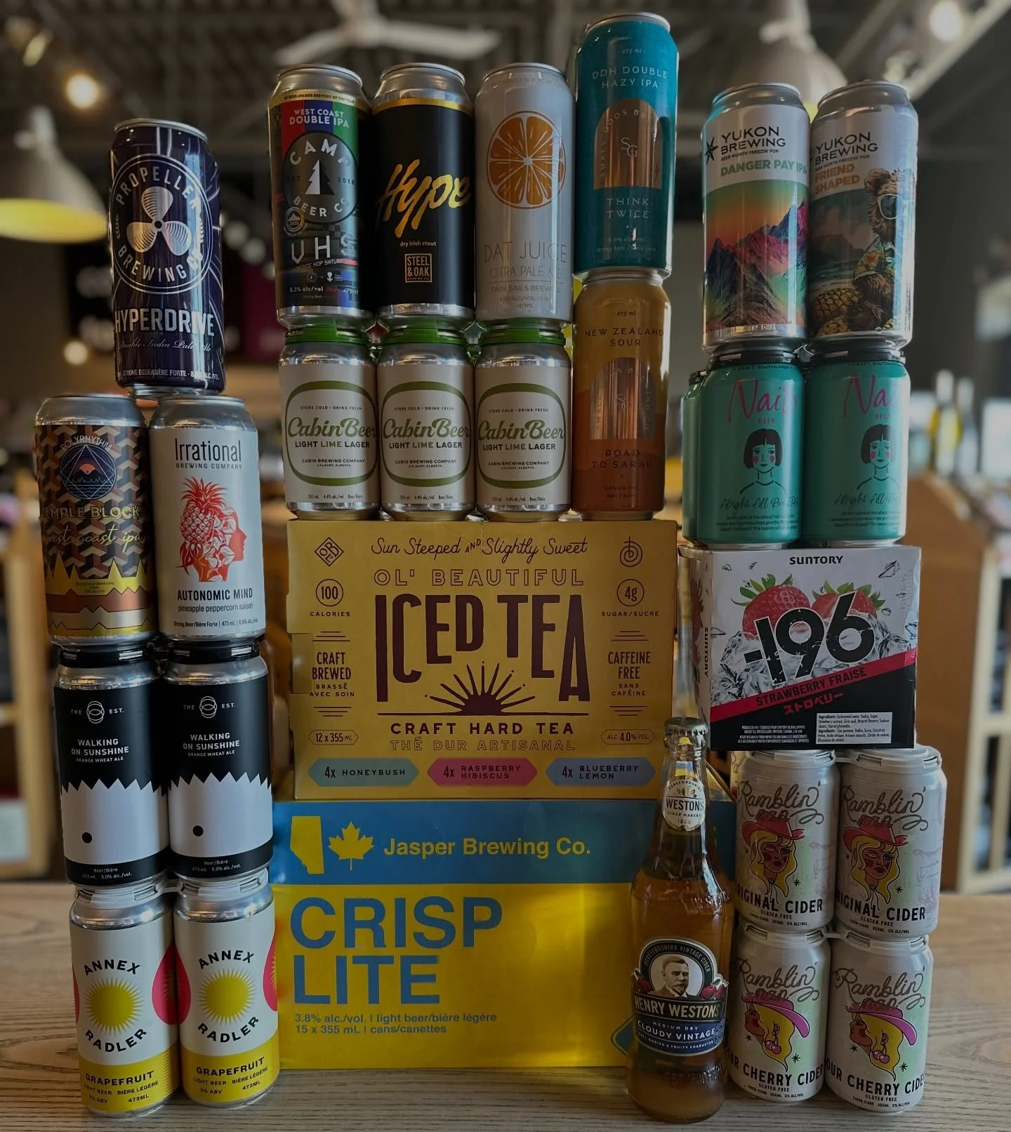 Brand new brews to help you get through Christmas in April 🍻#calgaryscraftbeerdestination #ininglewood #craftbeer