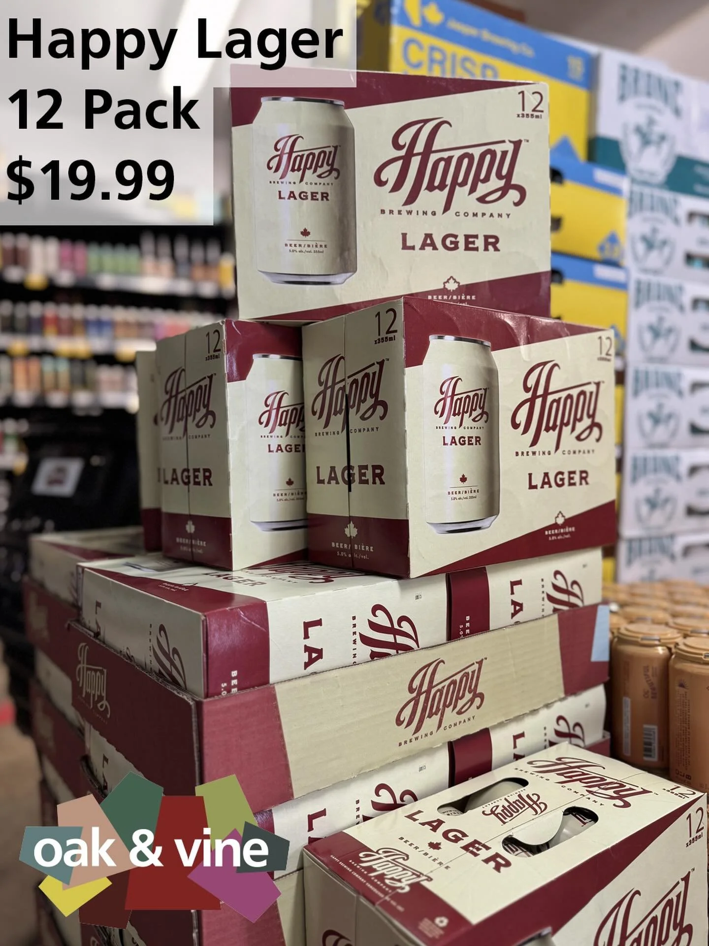 We&rsquo;ve got a brand new classic lager from @happybrewingcompany 
Perfect for those days where you deserve a cold, crisp lager (which is always)
