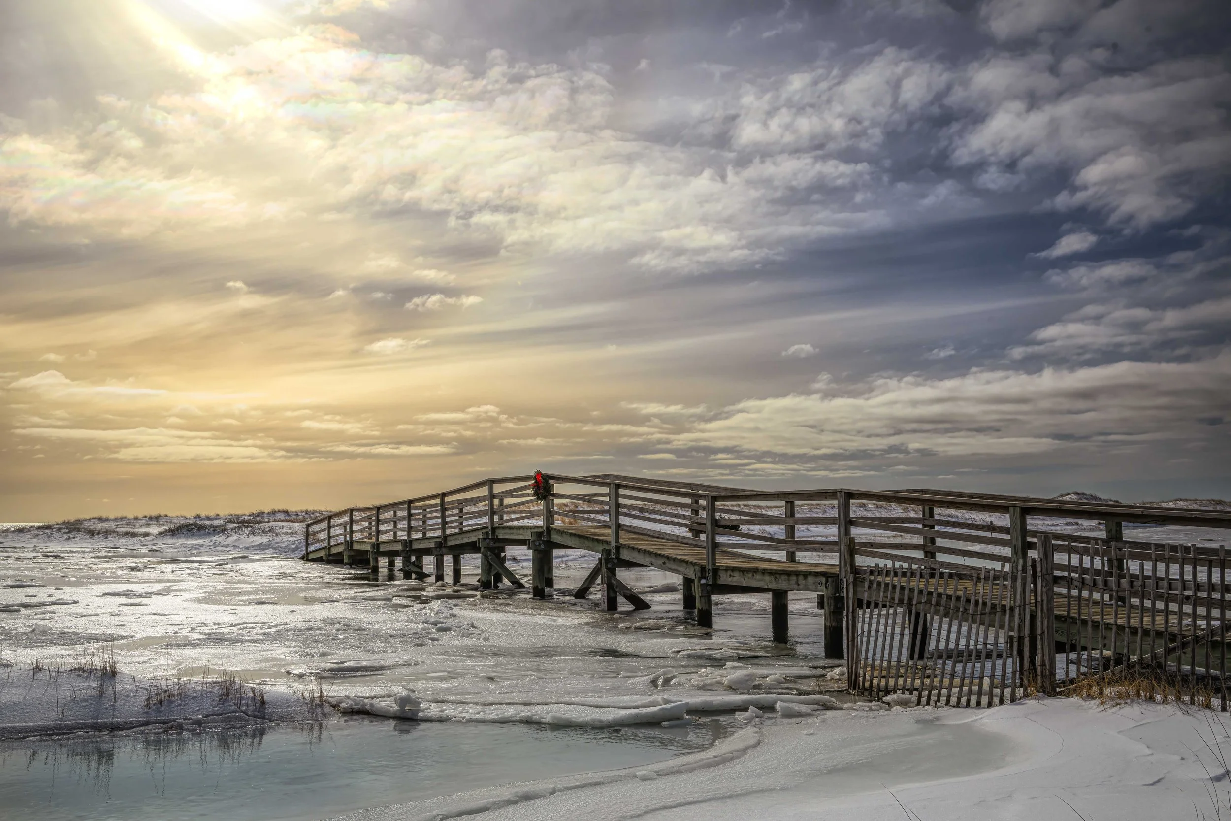 Ridgevale Beach Winter Landscape
