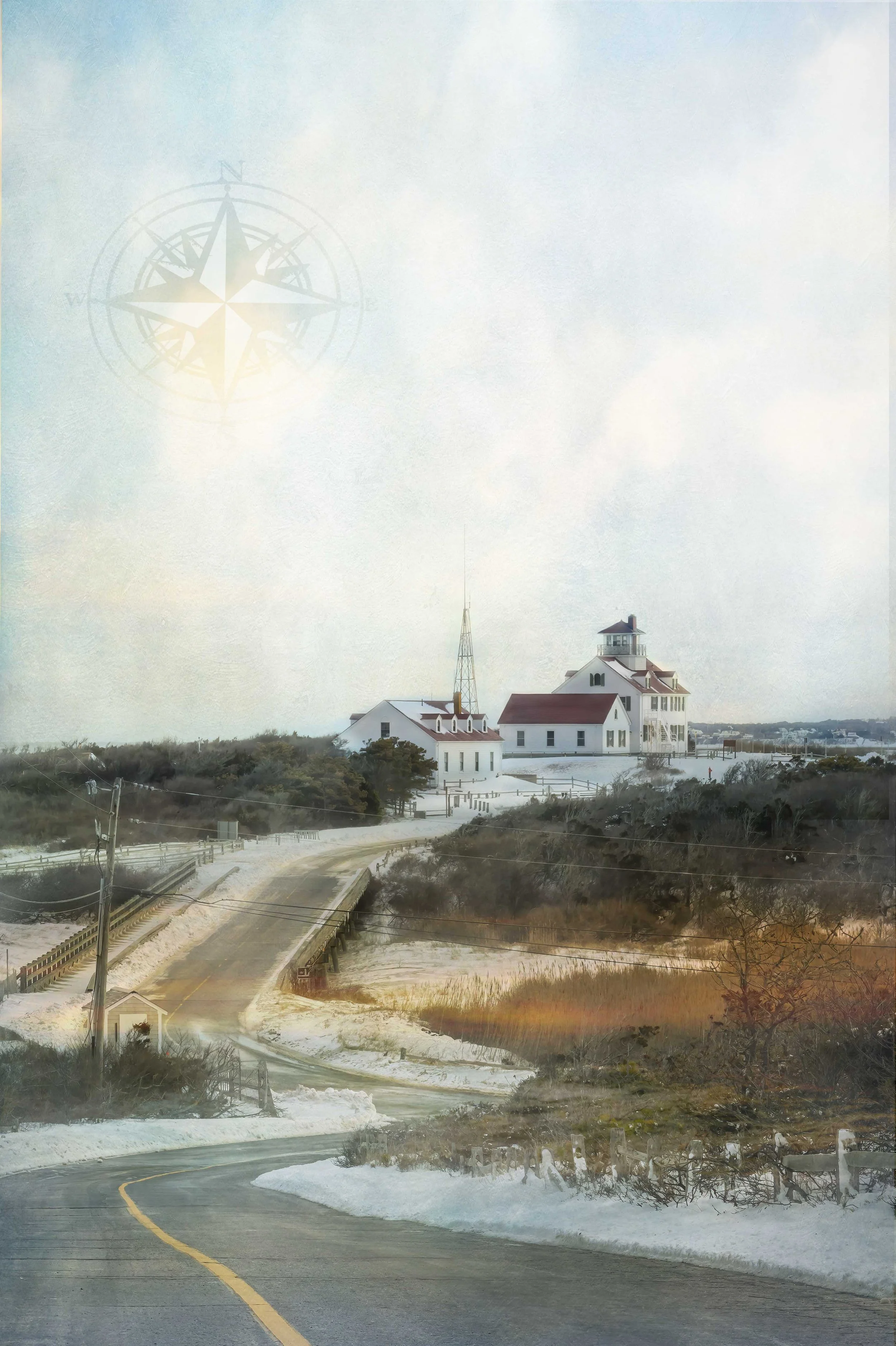 Coast Guard Station in Winter