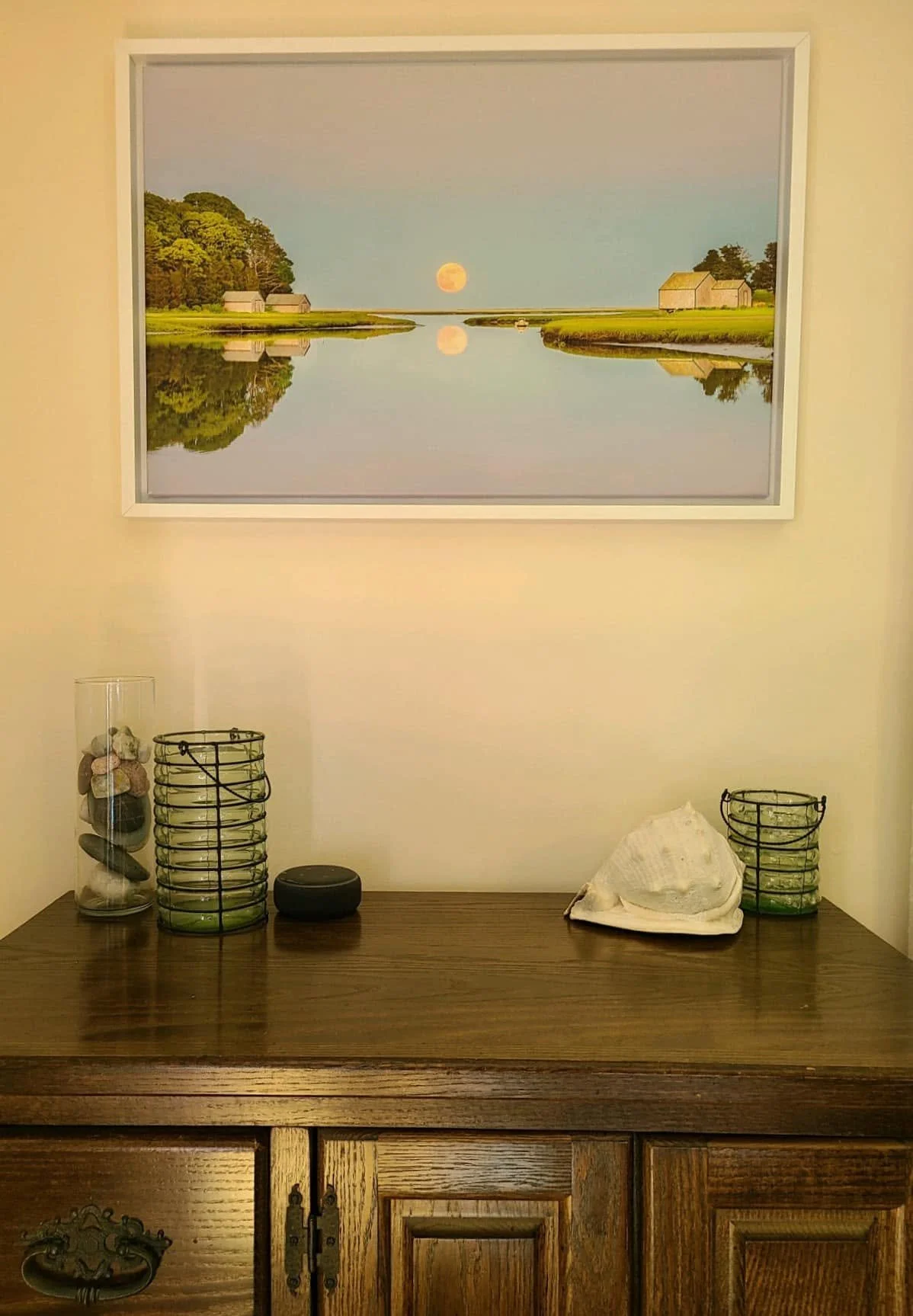 The perfect addition hanging above this buffet...
Canvas with floating frame, 24x36