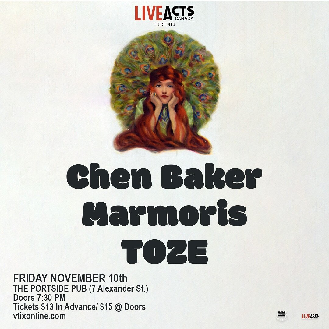 Show coming up next Friday @theportsidepub with a few locals @itstoze and Chen Baker! 🔥 tickets $13 , link in bio! 

@liveactscanada 

#indierock #indiepop #localband #localmusic #localevents #vancouverlife #vancouvermusic #vancouverartist #eventsne
