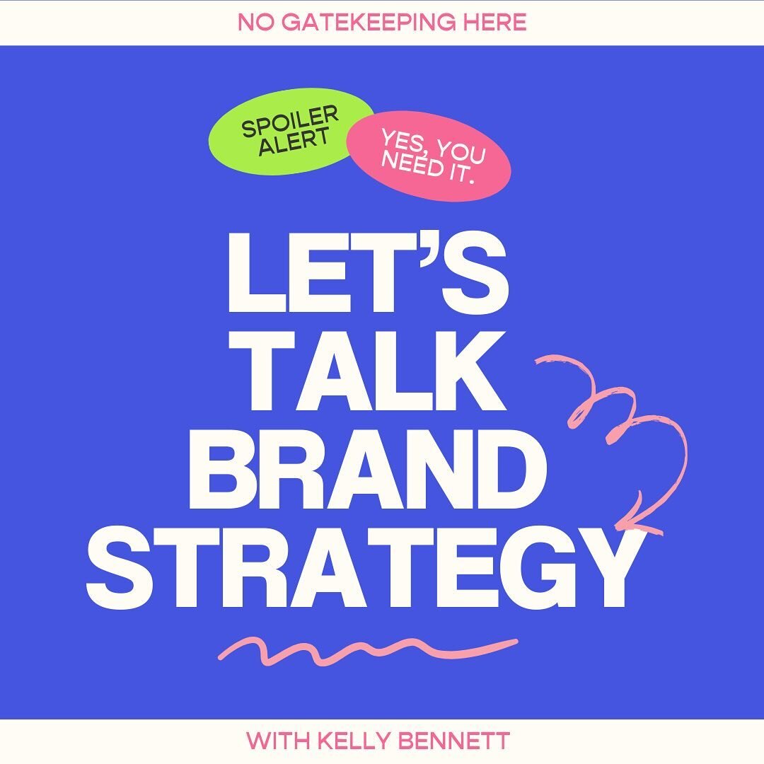 Let's talk brand strategy👀 Because why leave it up to chance with a brand as good as yours?!

Your brand strategy helps...
🔎Differentiate your brand &amp; products in the marketplace
👀Make your brand the obvious choice to your target audience
💸Bu