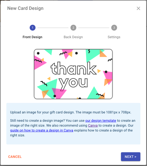 Create a Card Design in Dashboard | Design Custom Gift Cards Today ...