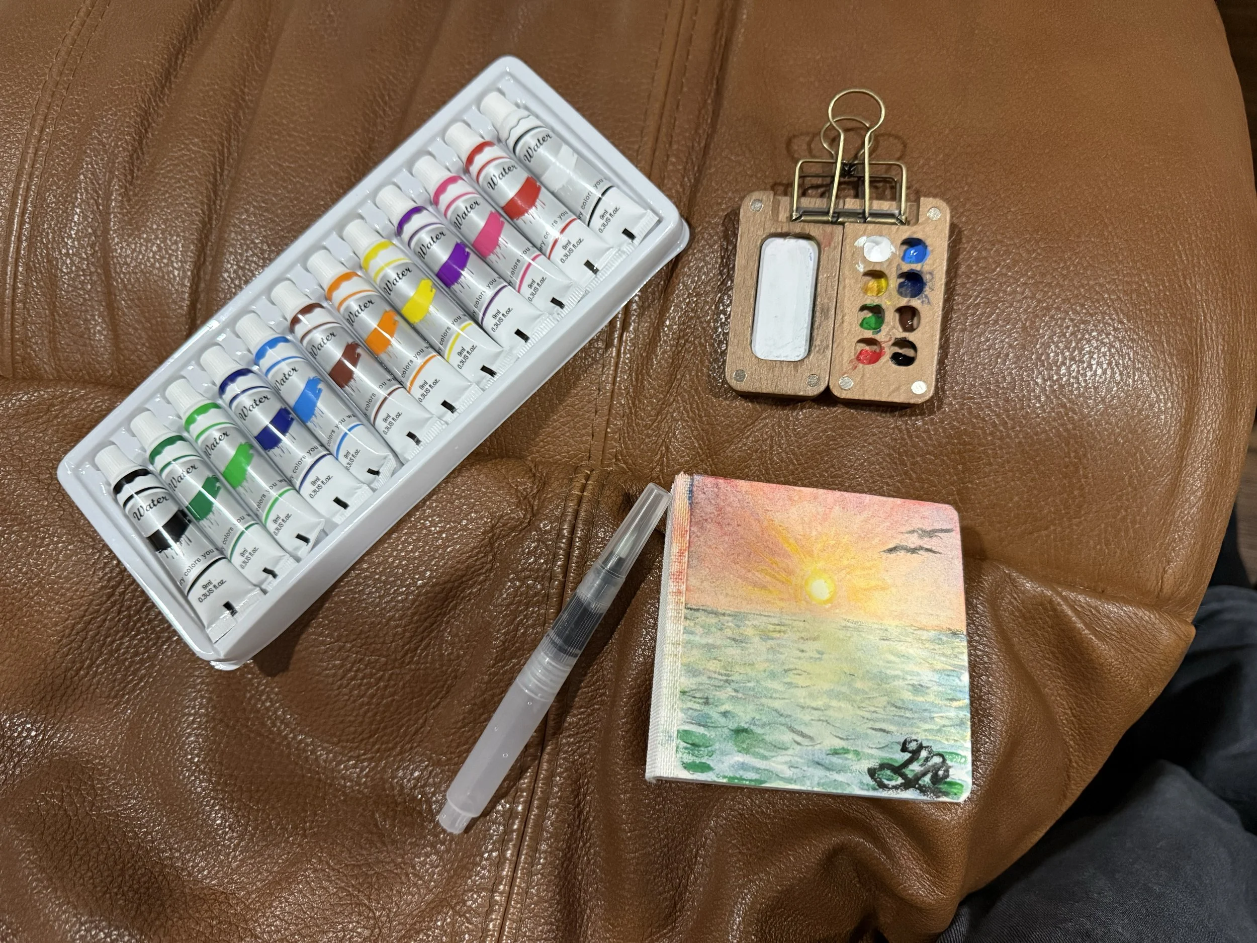 Tobio's watercolor set gifted to me for Christmas and sparked a whole new desire to paint.