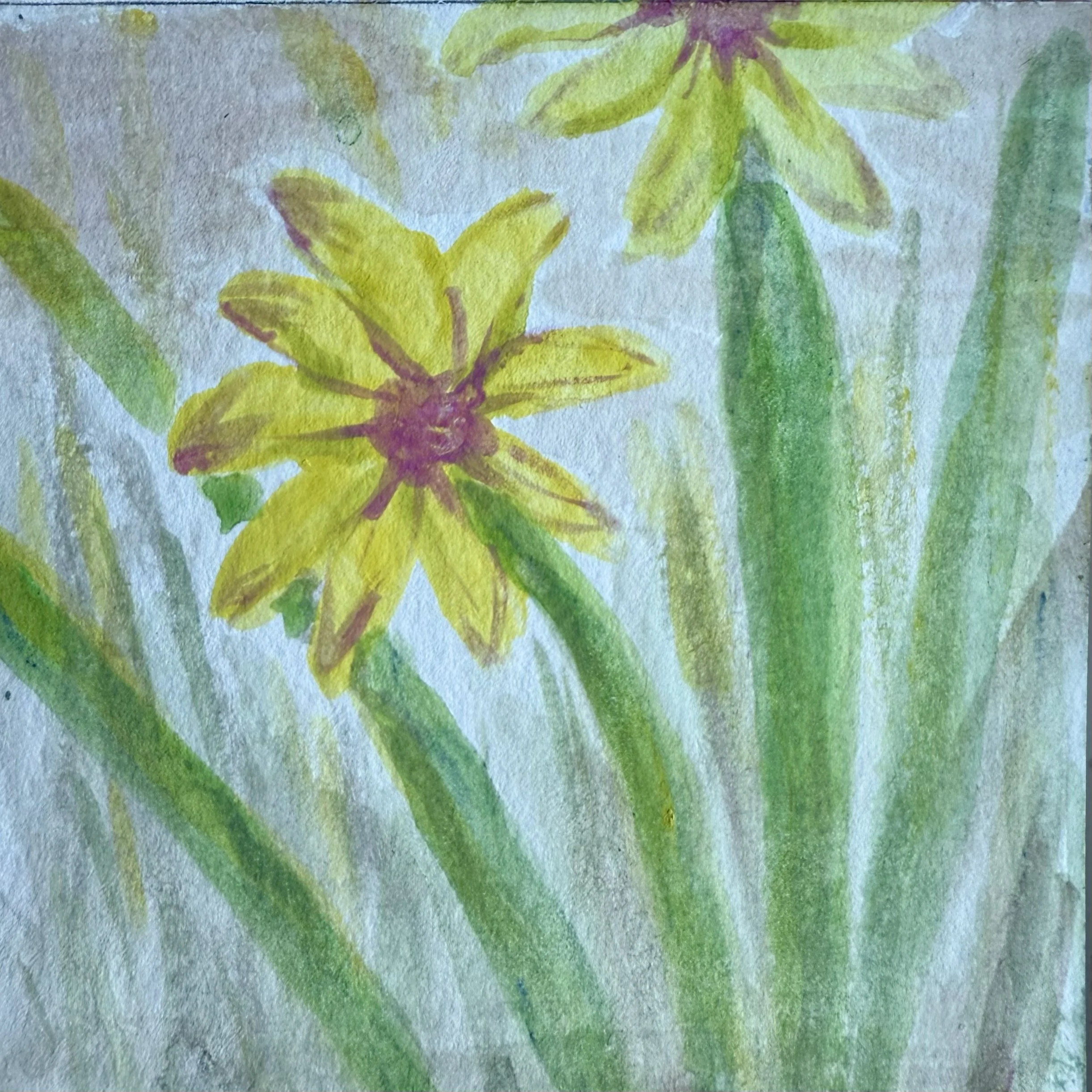 Left over color pallet painting. Watercolor