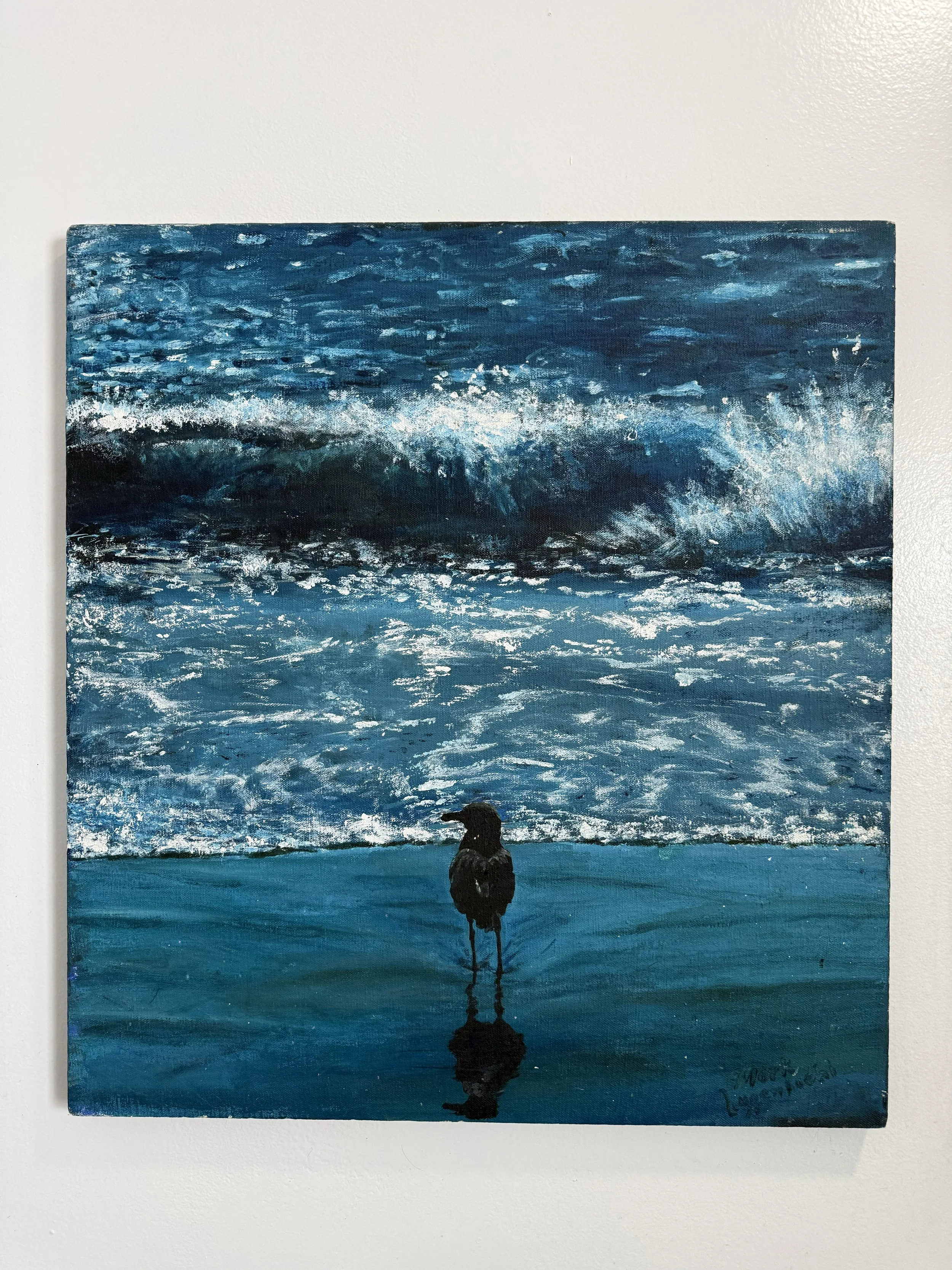 Seagull. Acrylic on canvas. 