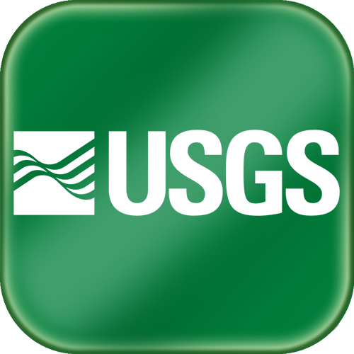 USGS logo on a green background
