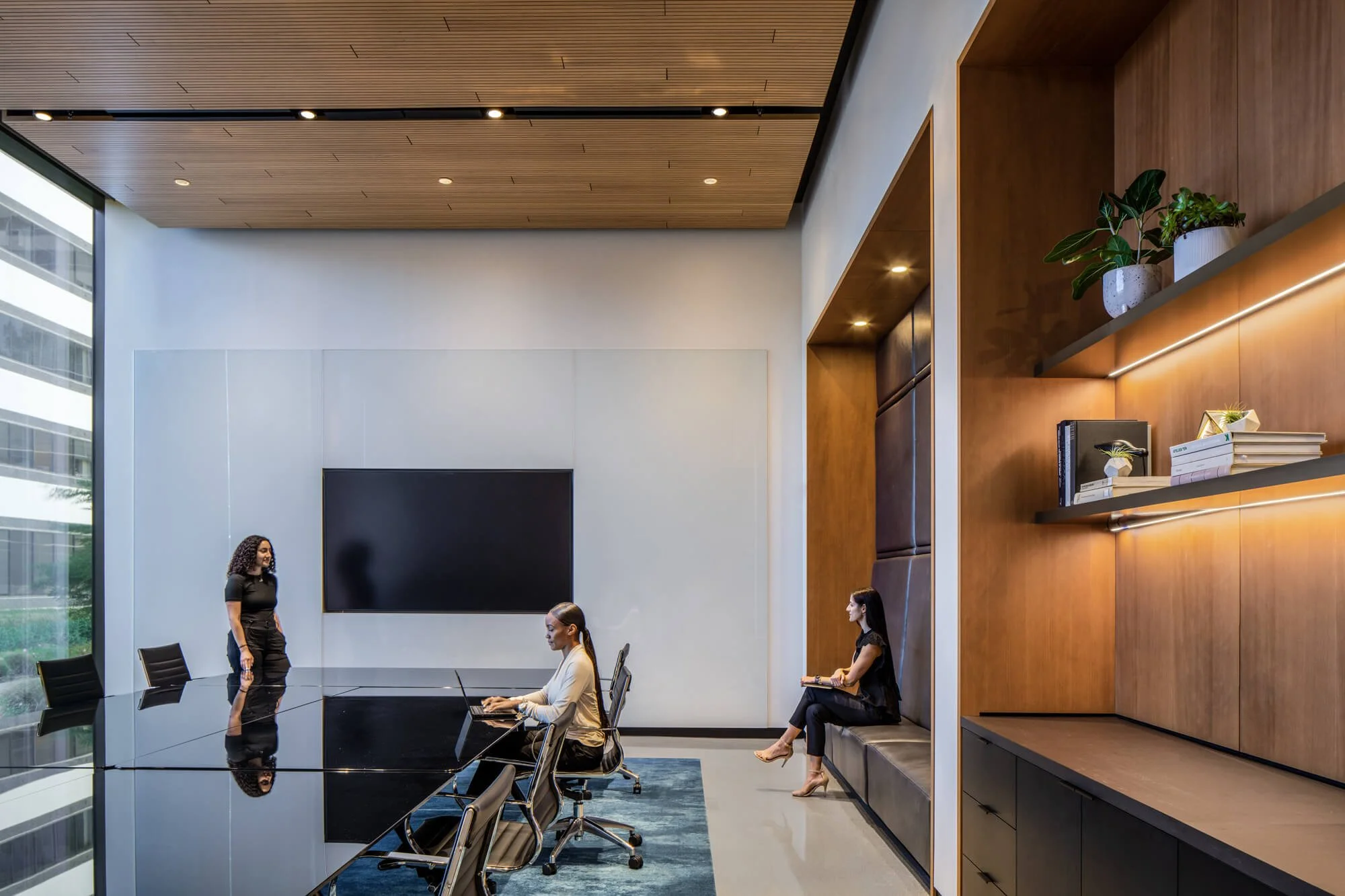 Preparing for a meeting in Conference Room A