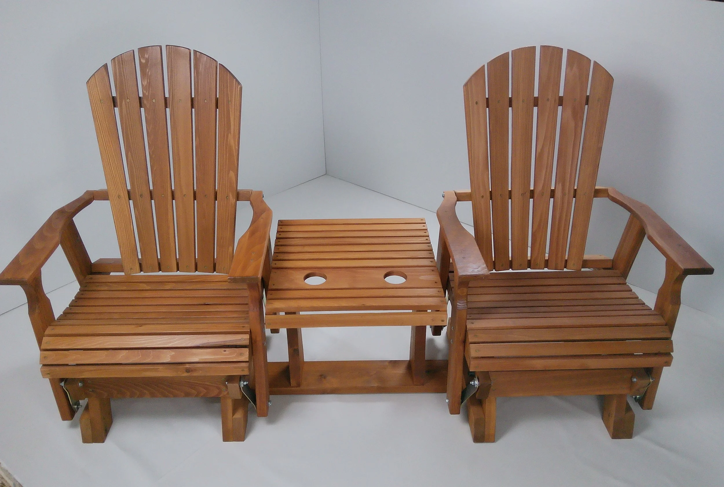 6 Ft. Cedar Fan-back Settee Glider, Amish-made