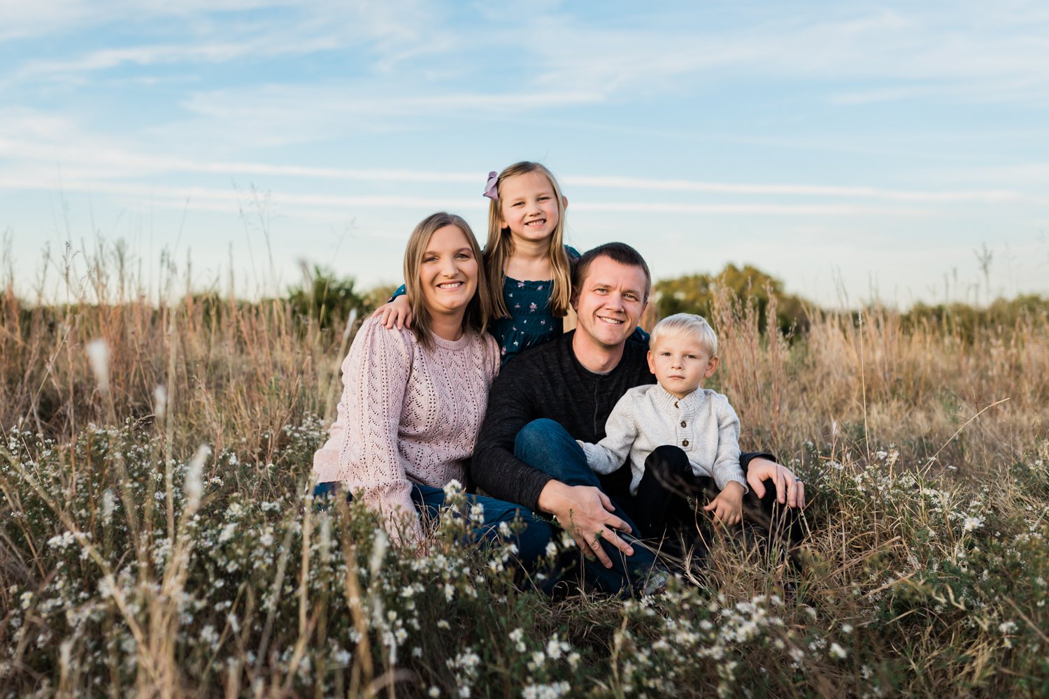 outdoor field Purcell Oklahoma family photographer
