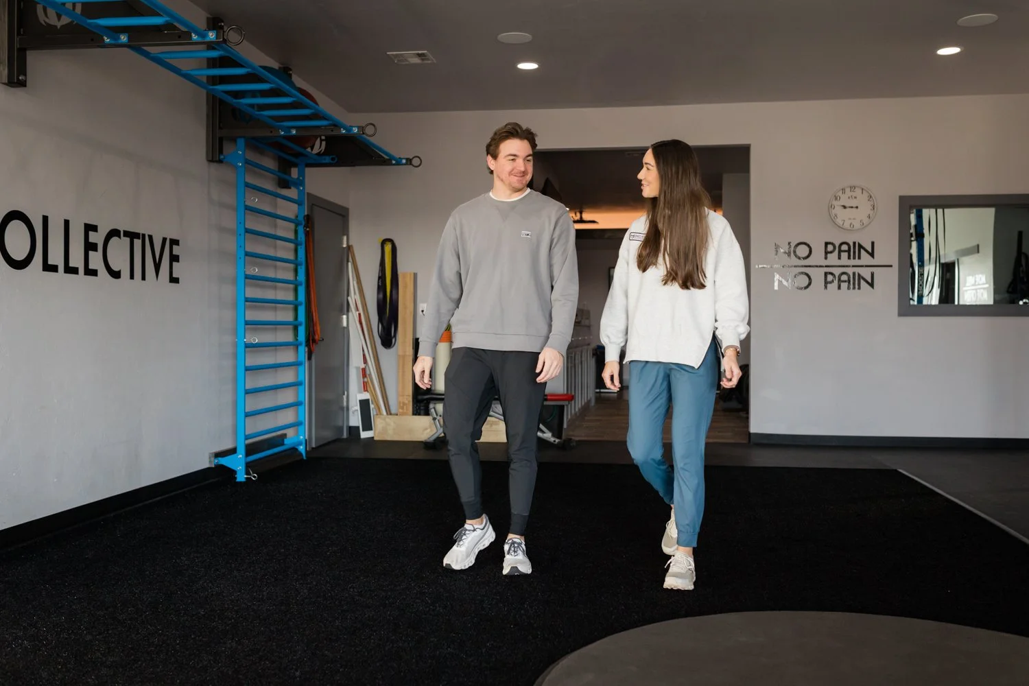 Warm and welcoming chiropractic office interior in OKC photographed for brand storytelling