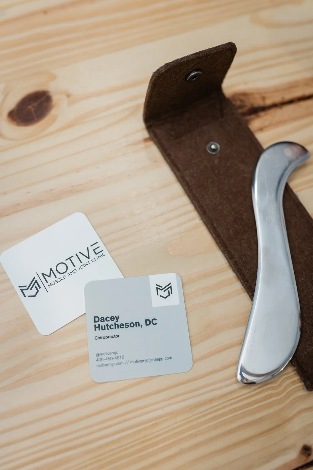 Close-up of therapy tools and equipment used in physical therapy sessions