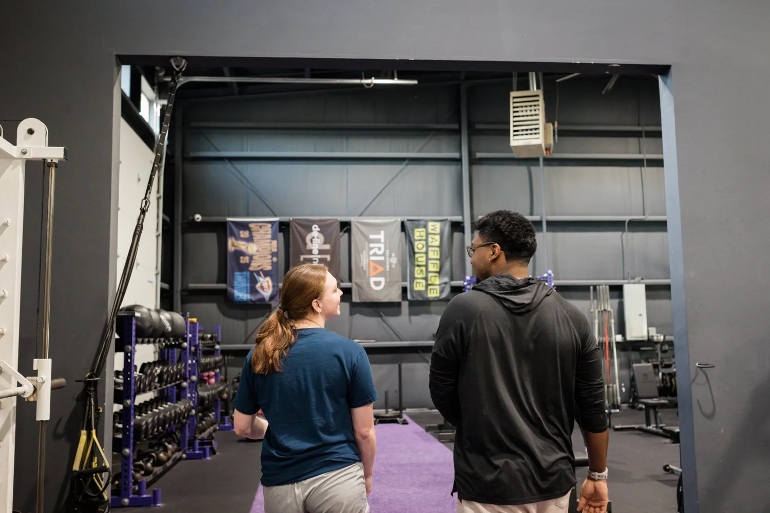 new client starting fitness journey with personal trainer