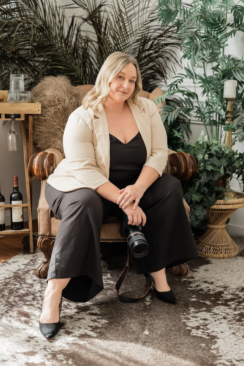 Best OKC headshot photographer near me creating professional portraits for female entrepreneur