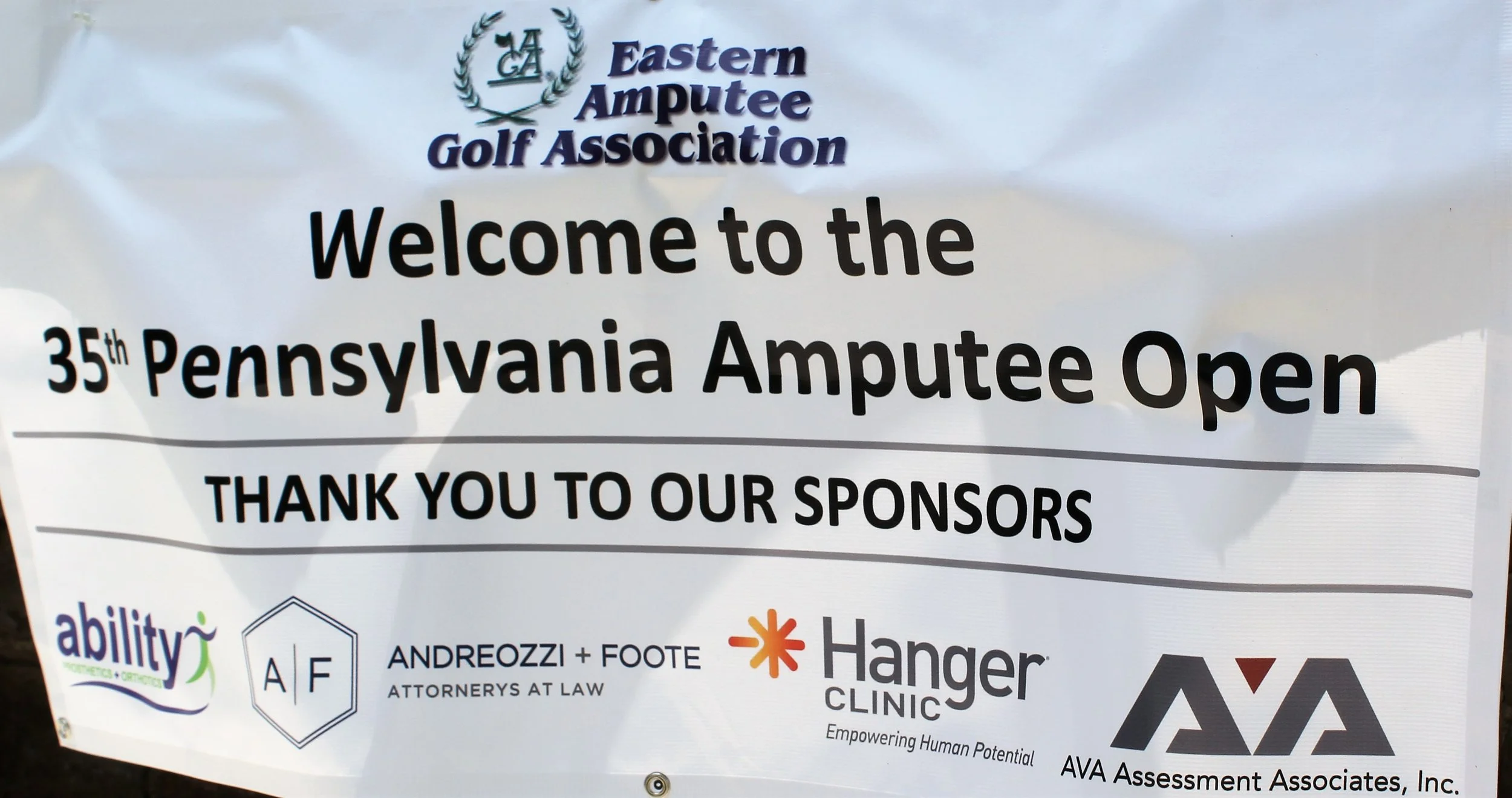 2022 PA Amputee Open - Sponsor Banner