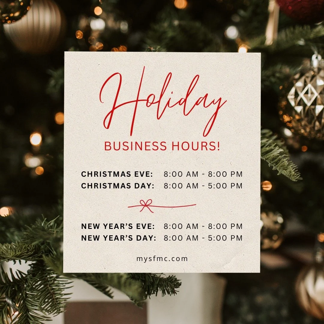 🎄 Holiday Hours Reminder 🎉
Our Porterville location will be open 8am-5pm on both Christmas Day and New Year's Day.
📍 Lindsay &amp; Earlimart locations will be CLOSED on Christmas Day and New Year&rsquo;s Day only.
✅ ALL locations will return to no