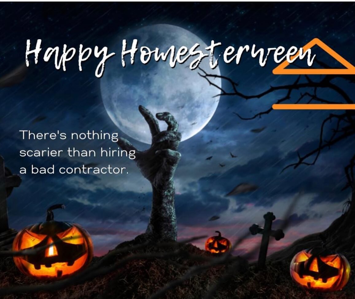 There&rsquo;s nothing scarier than hiring a bad contractor. 

Happy Homesterween

#homeservices #dfw #dfwhomes #dfwhomeowners #contractors